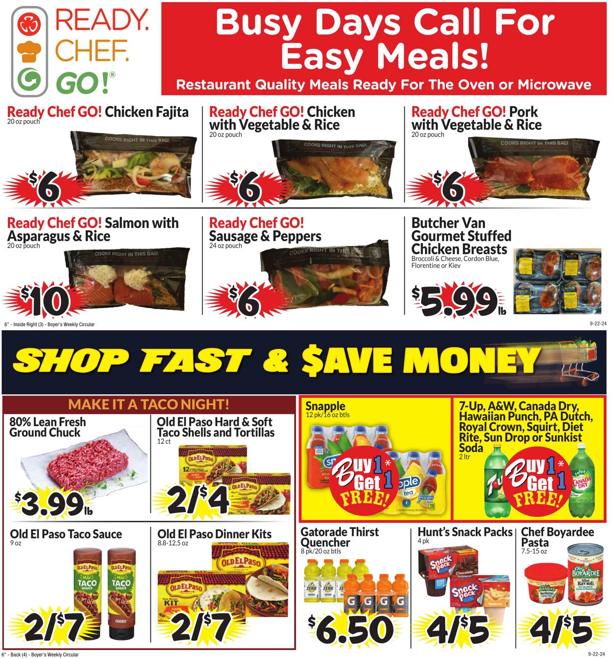 Weekly ad Boyer's 09/22/2024 - 09/28/2024