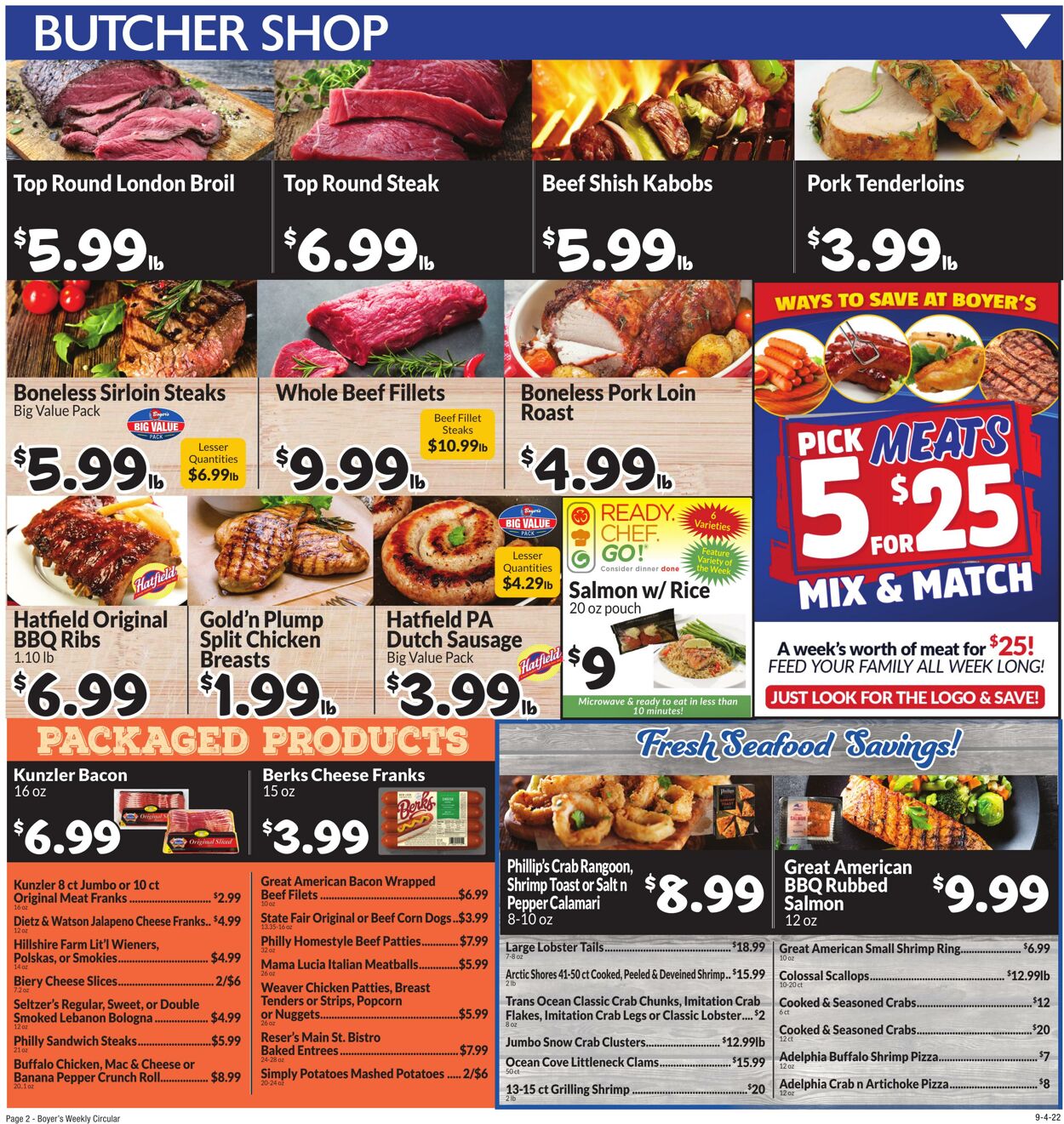 Weekly ad Boyer's 09/04/2022 - 09/10/2022
