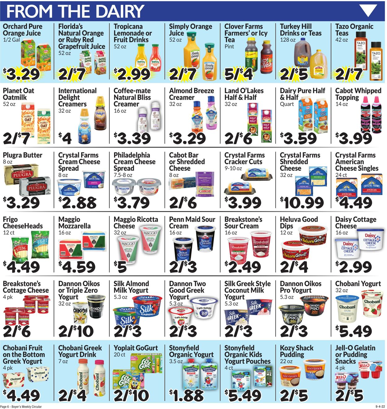 Weekly ad Boyer's 09/04/2022 - 09/10/2022