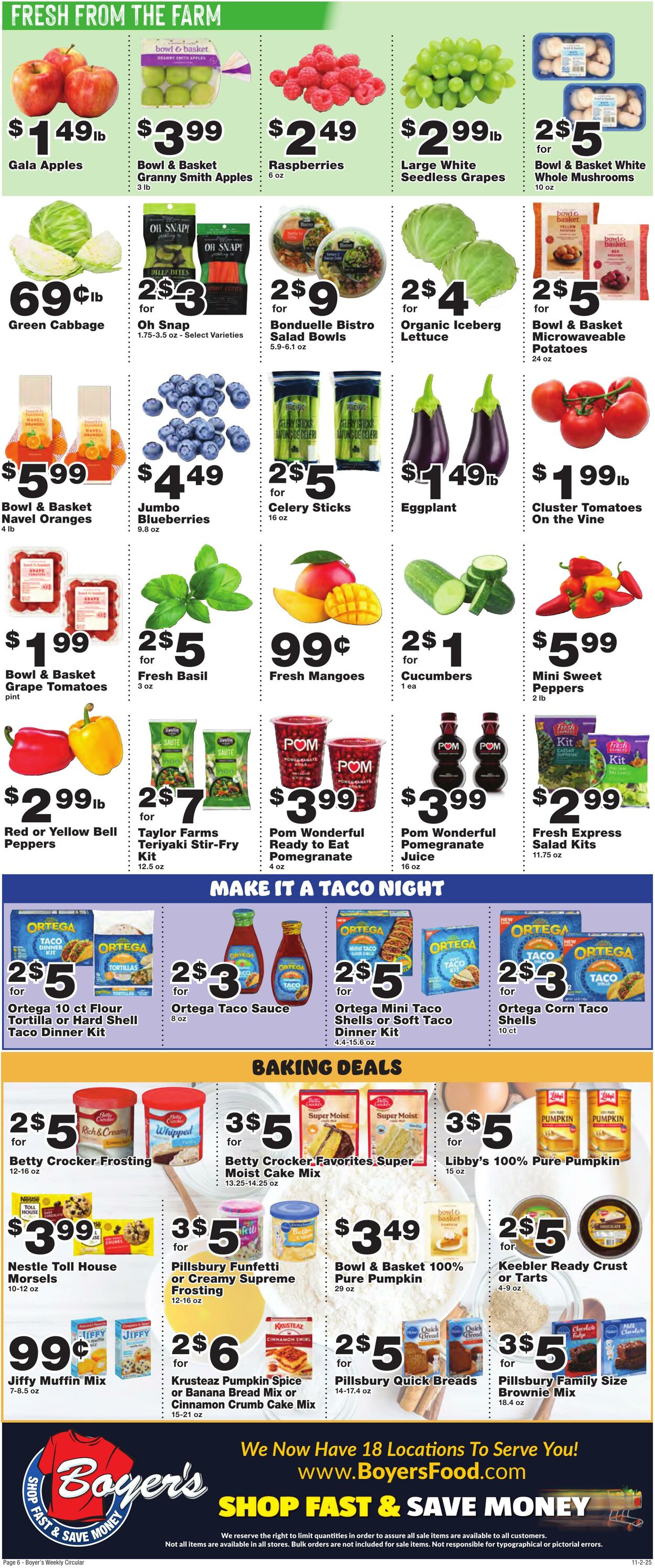 Weekly ad Boyer's 11/02/2025 - 11/08/2025