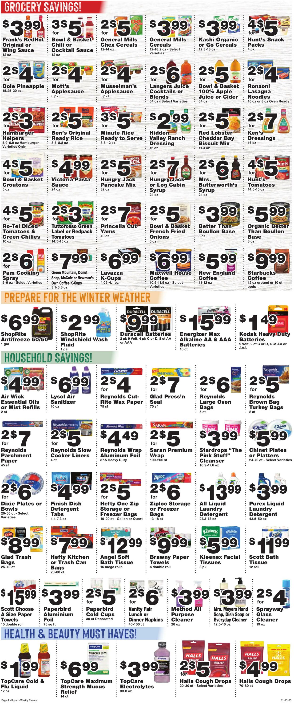 Weekly ad Boyer's 11/23/2025 - 11/29/2025