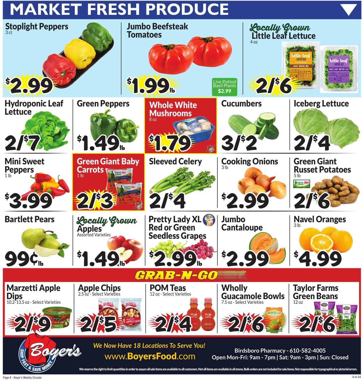 Weekly ad Boyer's 09/08/2024 - 09/14/2024