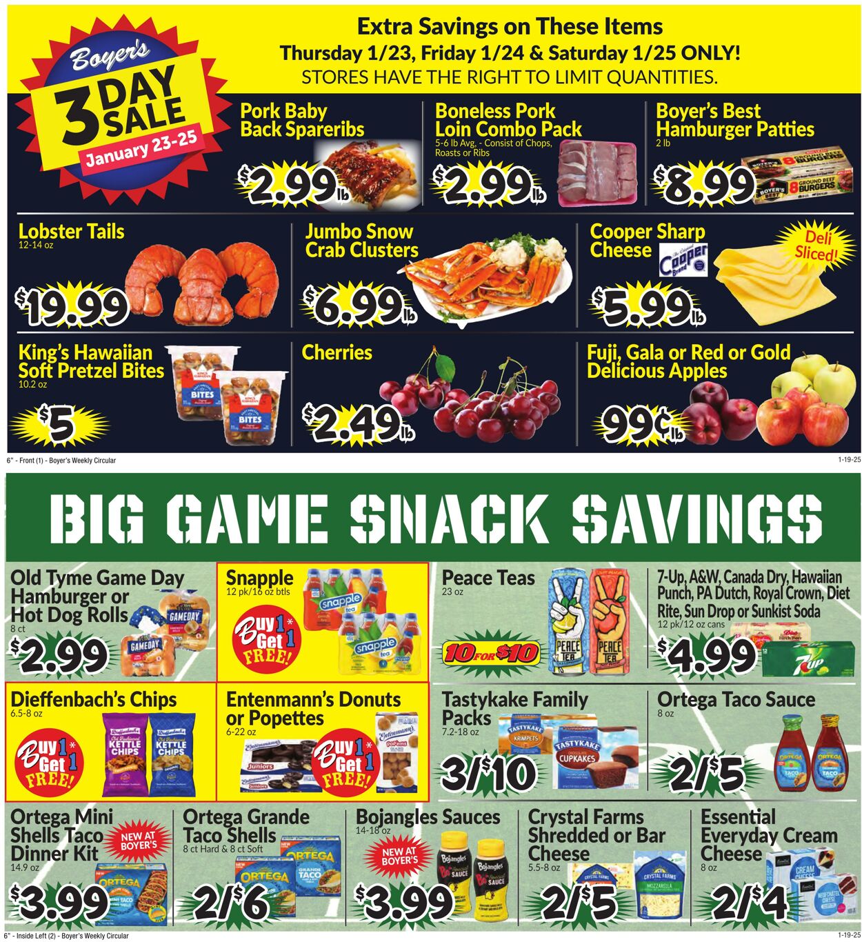 Boyer's Promotional weekly ads