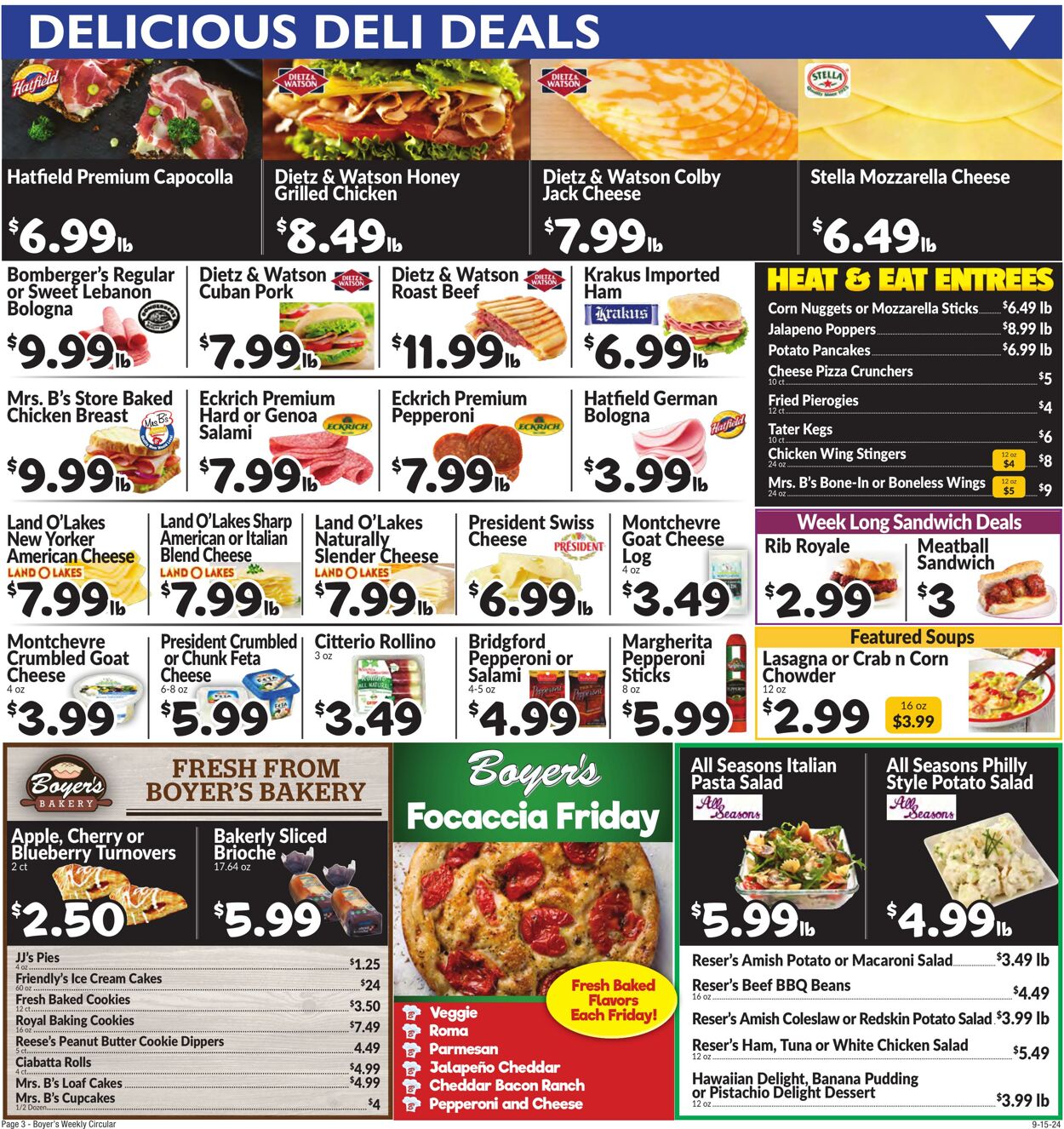 Weekly ad Boyer's 09/15/2024 - 09/21/2024