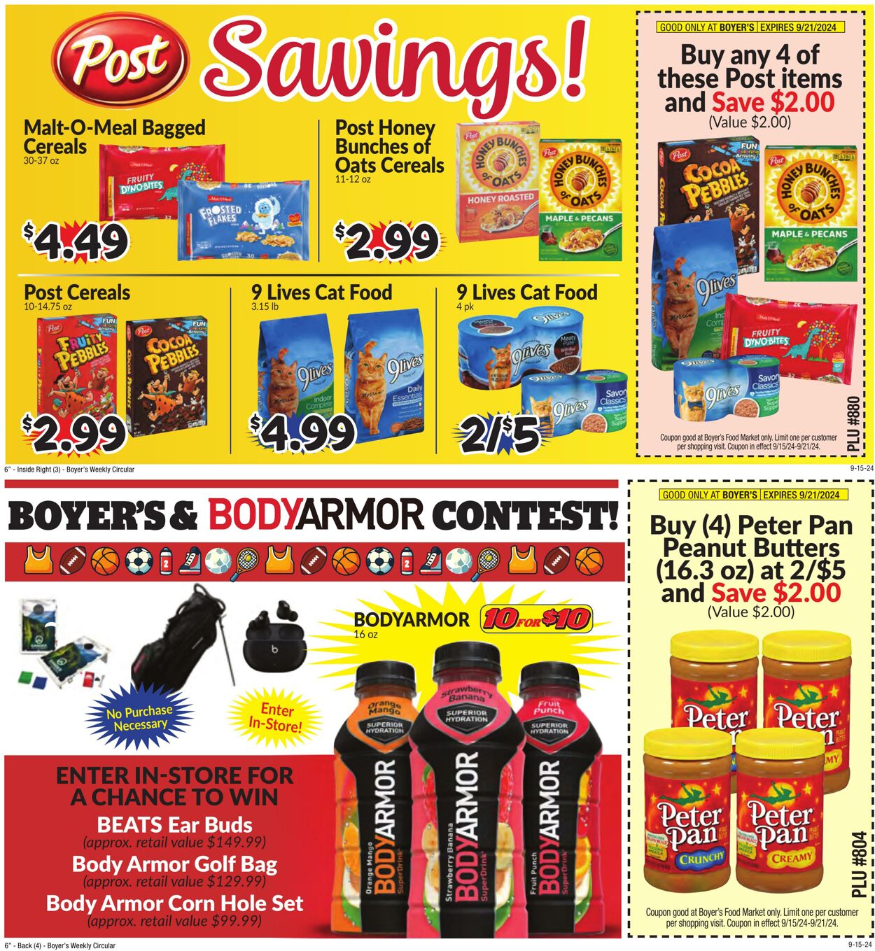 Weekly ad Boyer's 09/15/2024 - 09/21/2024