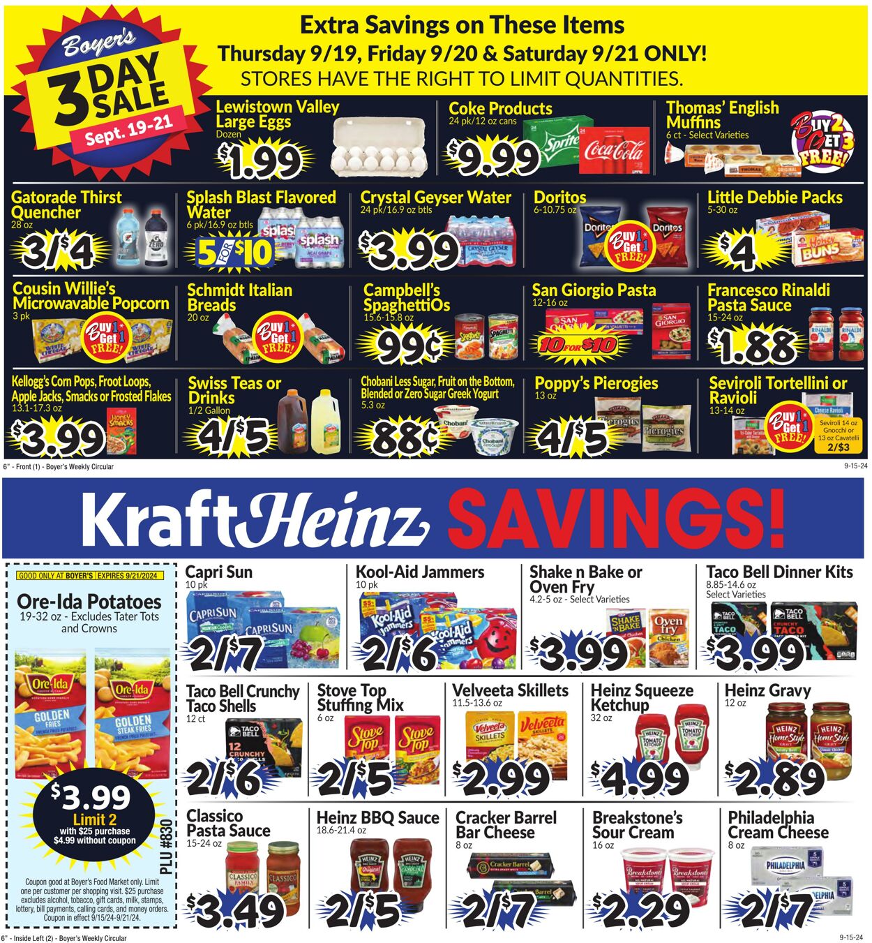 Boyer's Promotional weekly ads