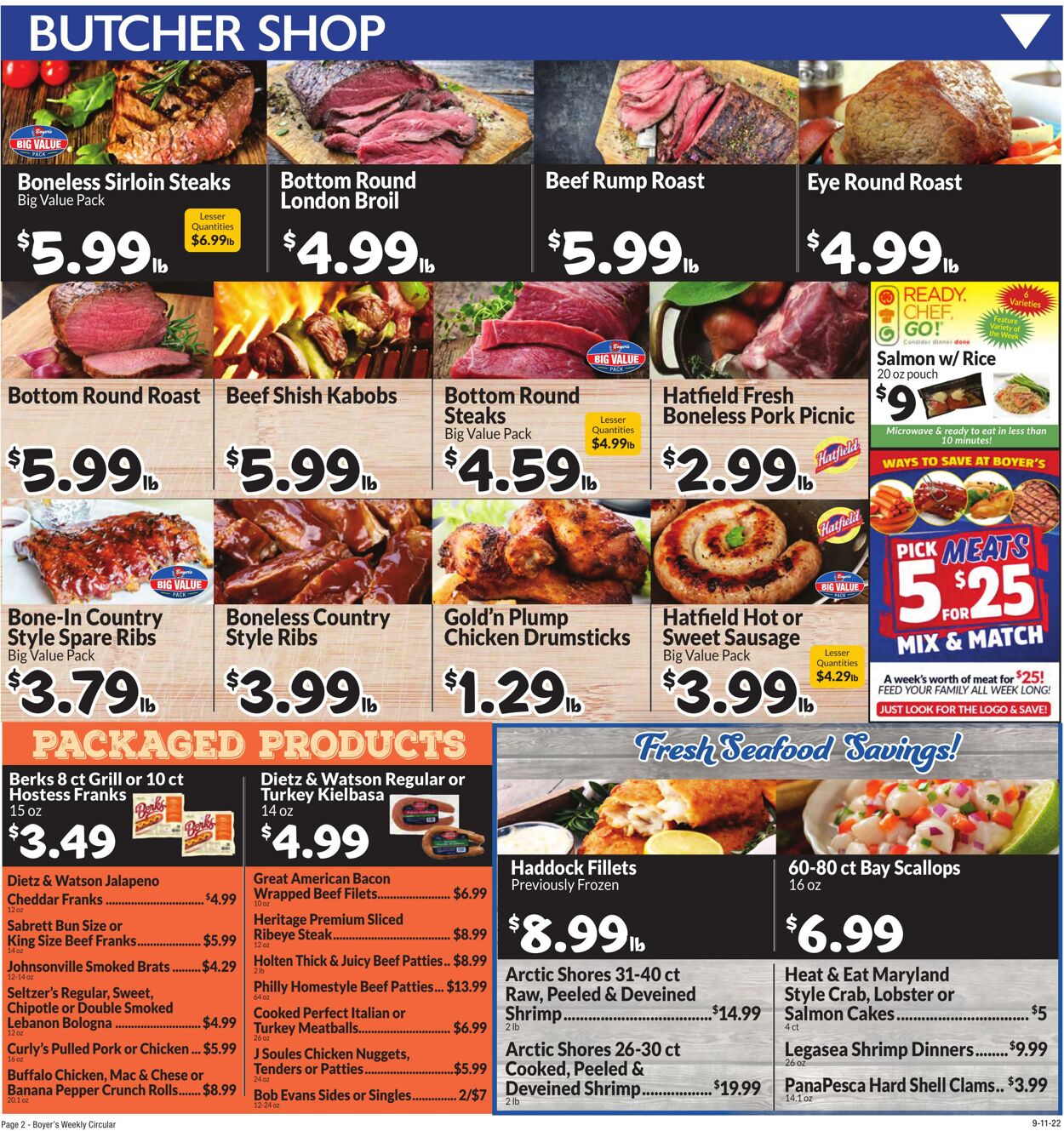 Weekly ad Boyer's 09/11/2022 - 09/17/2022