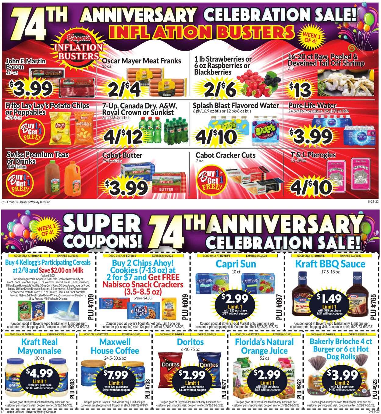 Boyer's Promotional weekly ads