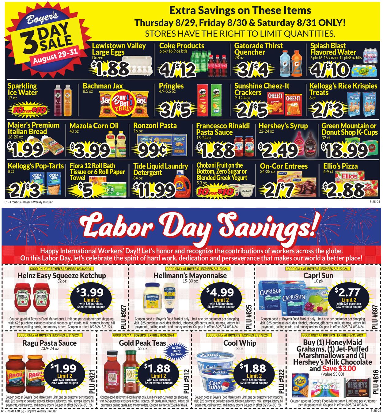 Weekly ad Boyer's 08/25/2024 - 08/31/2024