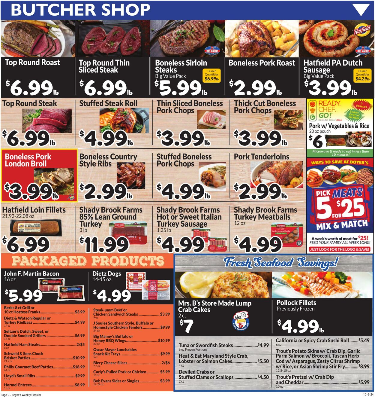 Weekly ad Boyer's 10/06/2024 - 10/12/2024