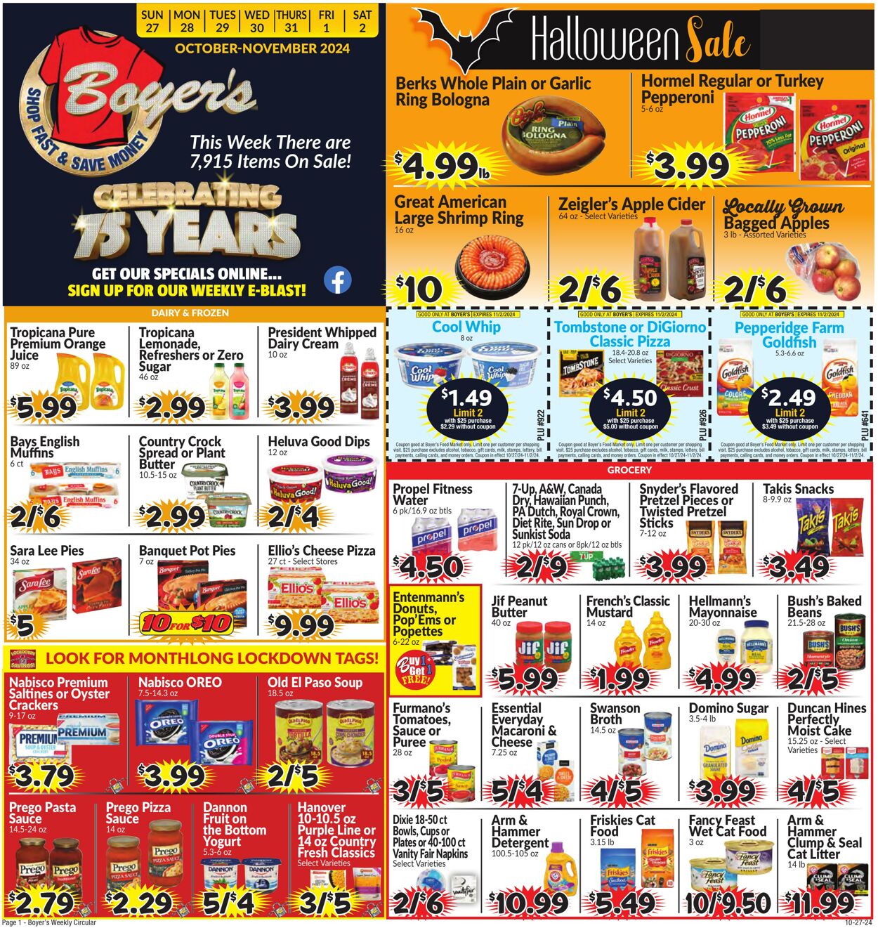 Weekly ad Boyer's 10/27/2024 - 11/02/2024