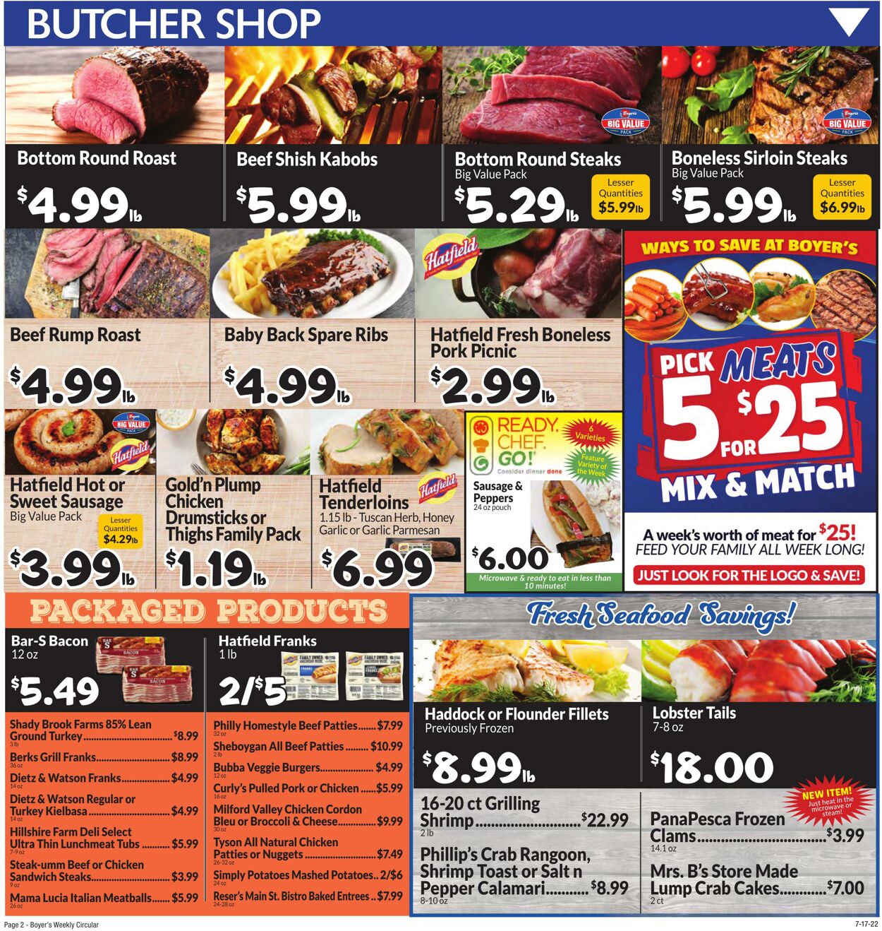 Weekly ad Boyer's 07/17/2022 - 07/23/2022