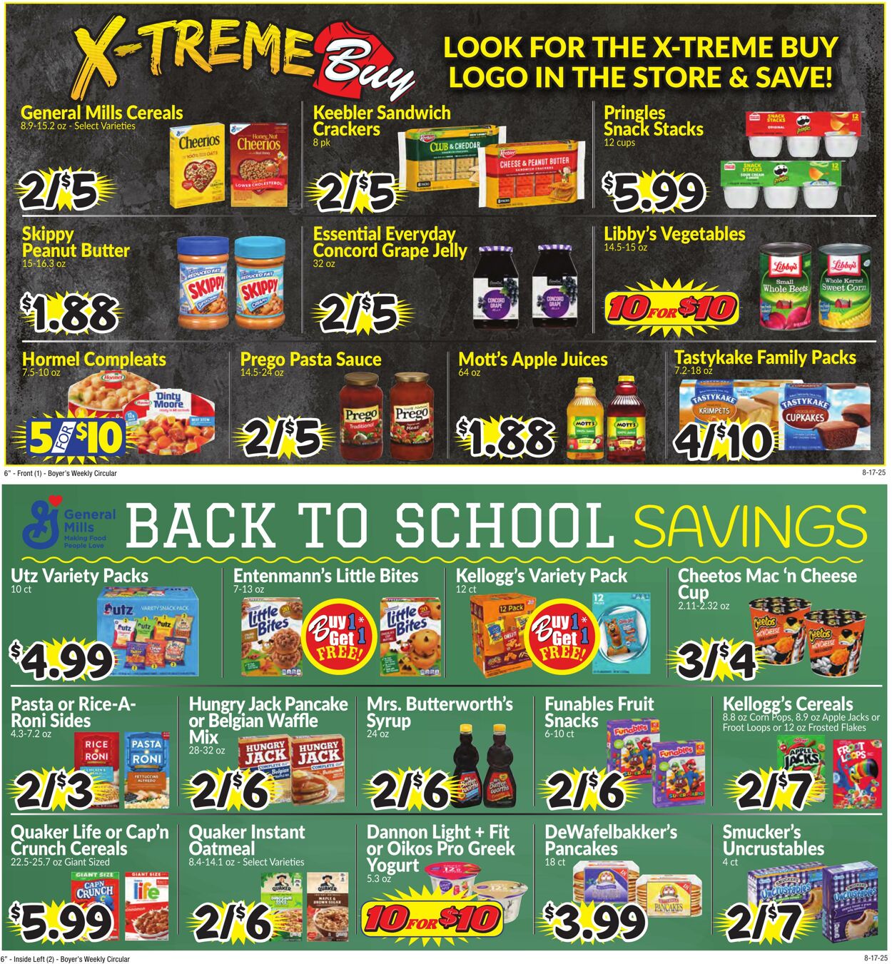 Weekly ad Boyer's 08/17/2025 - 08/23/2025