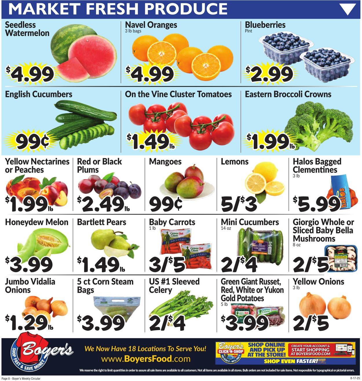 Weekly ad Boyer's 08/17/2025 - 08/23/2025