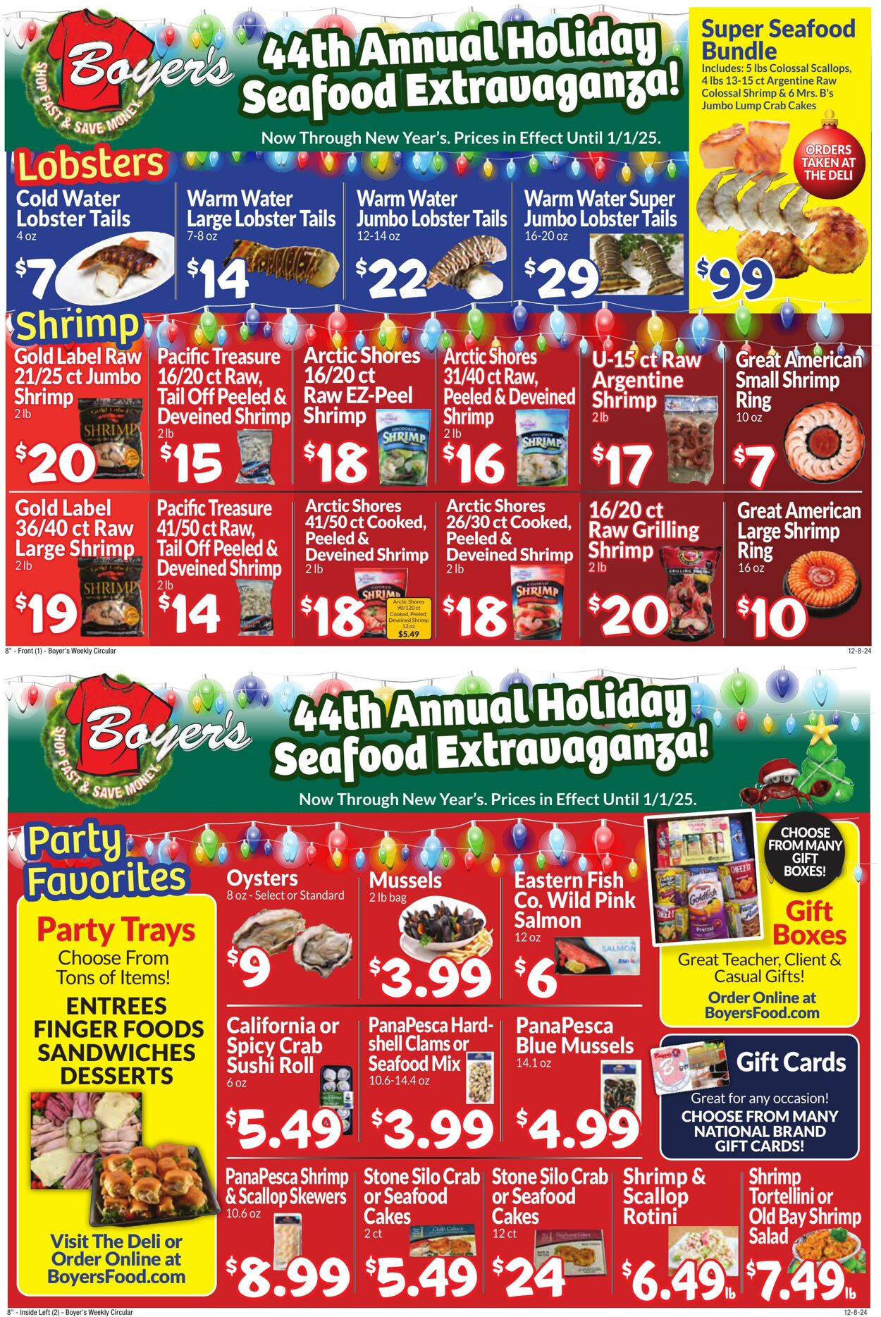 Weekly ad Boyer's 12/08/2024 - 12/14/2024