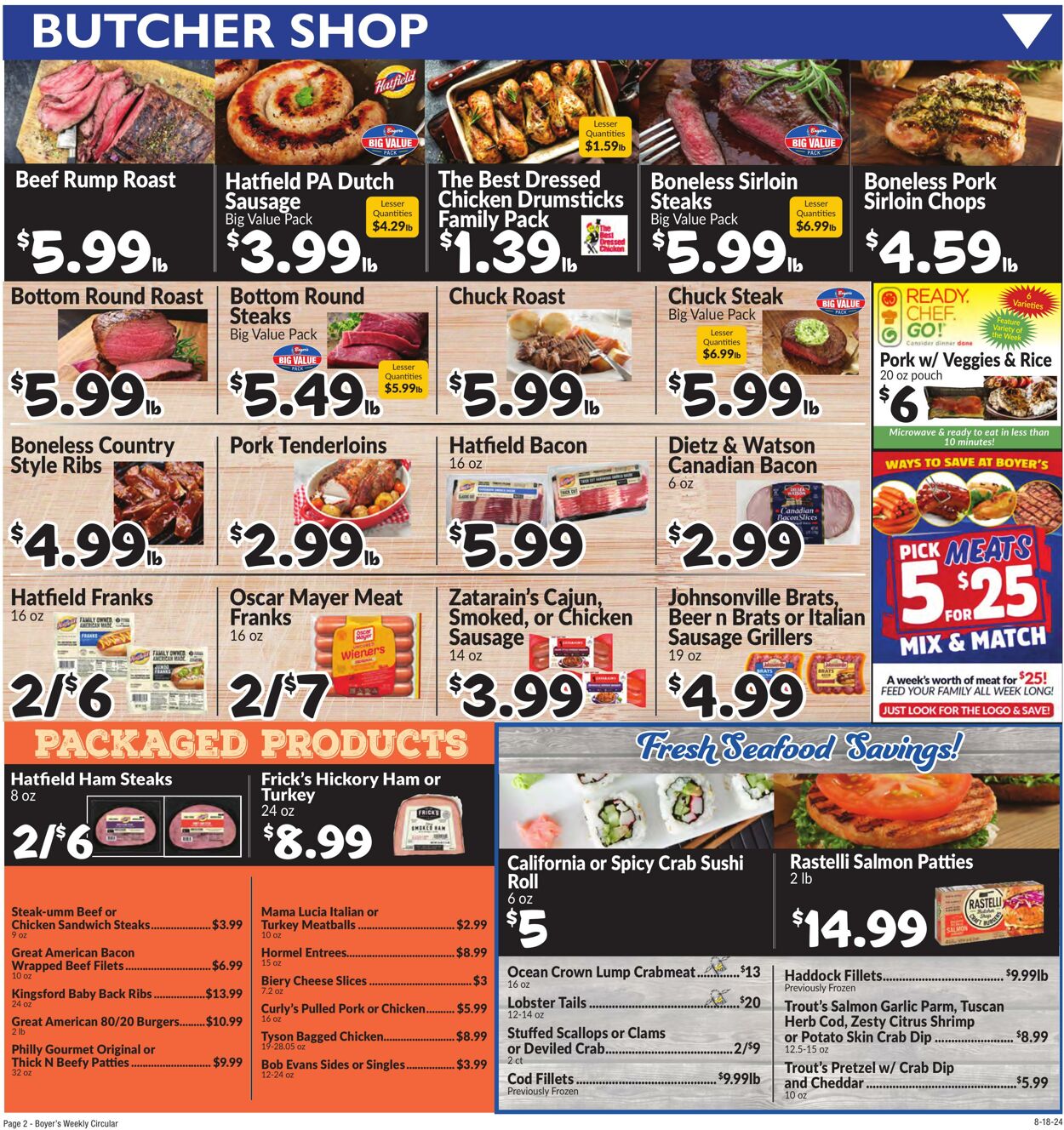 Weekly ad Boyer's 08/18/2024 - 08/24/2024