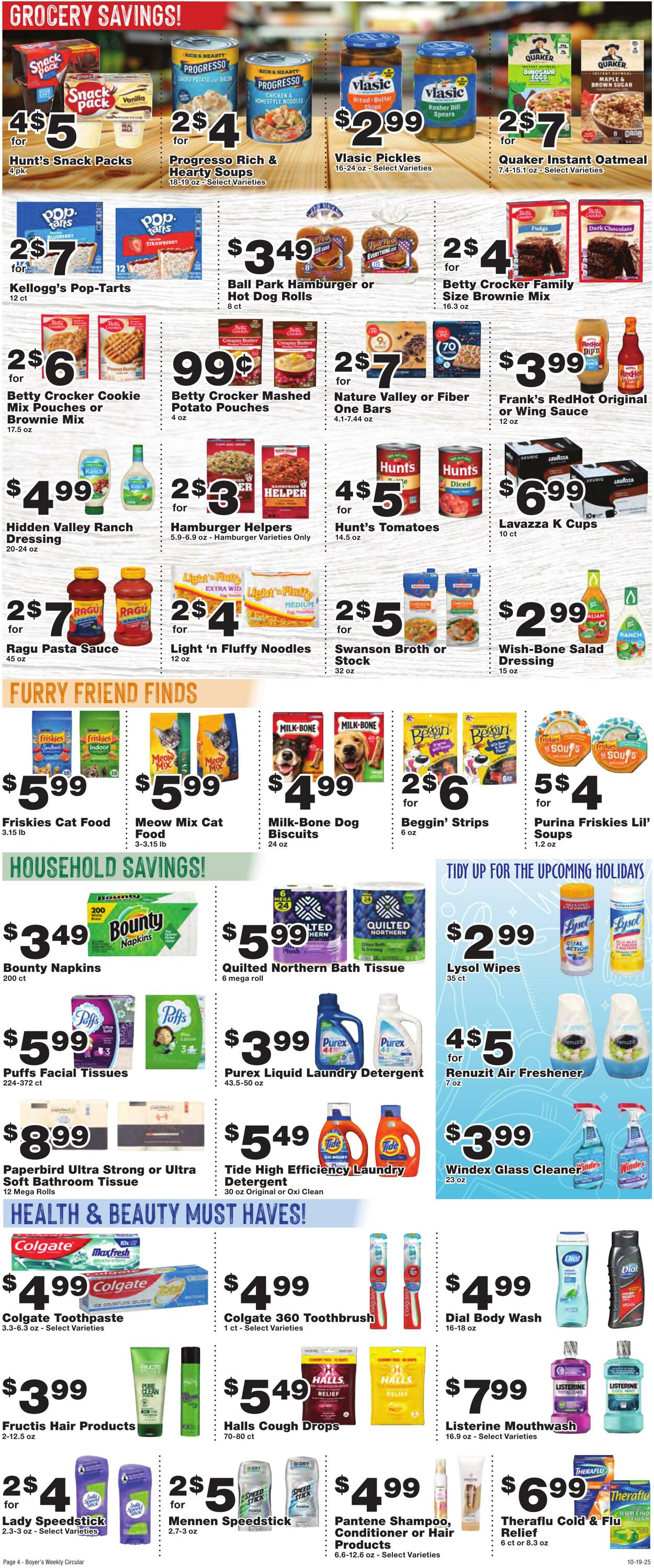 Weekly ad Boyer's 10/19/2025 - 10/25/2025