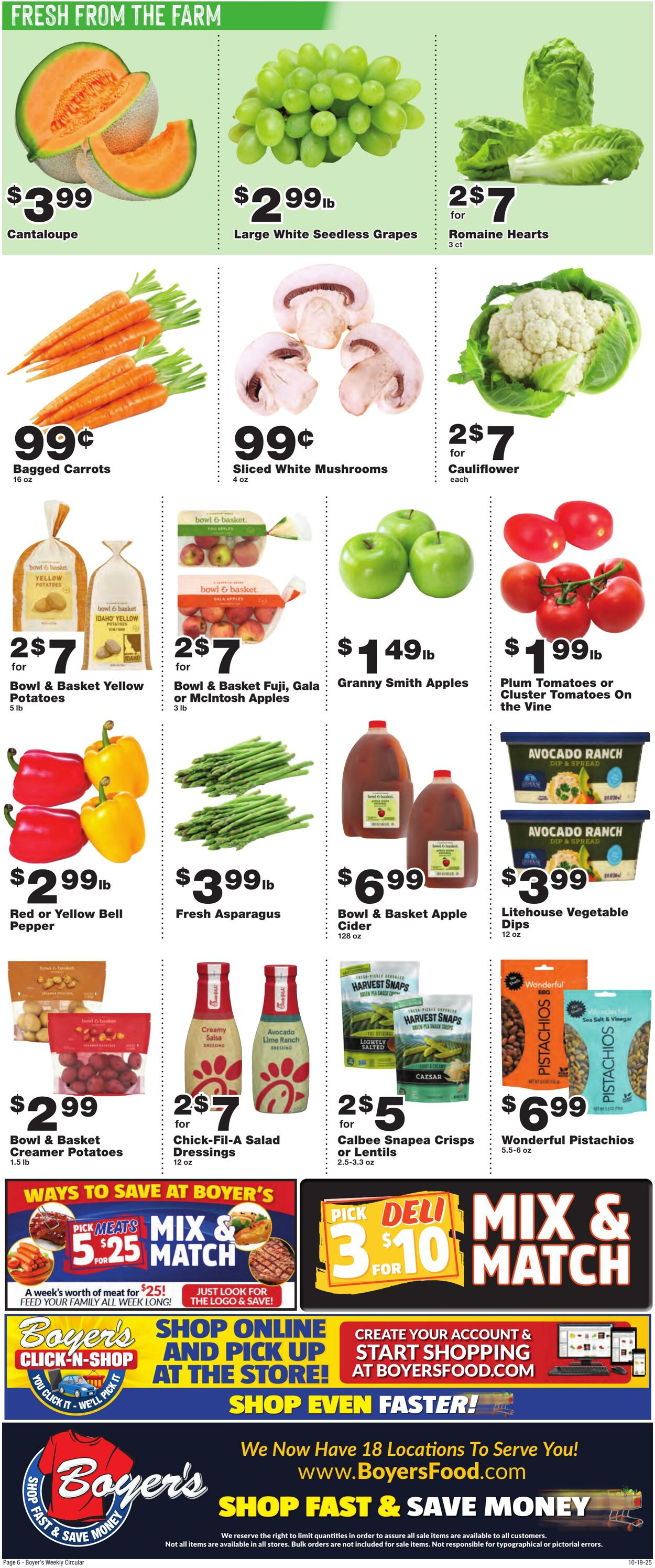 Weekly ad Boyer's 10/19/2025 - 10/25/2025