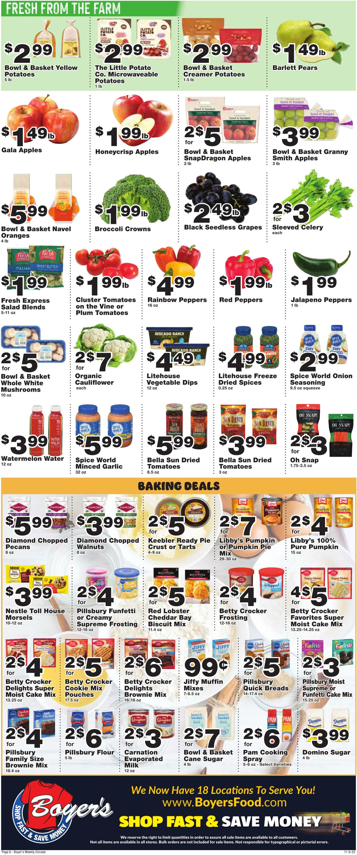 Weekly ad Boyer's 11/09/2025 - 11/15/2025