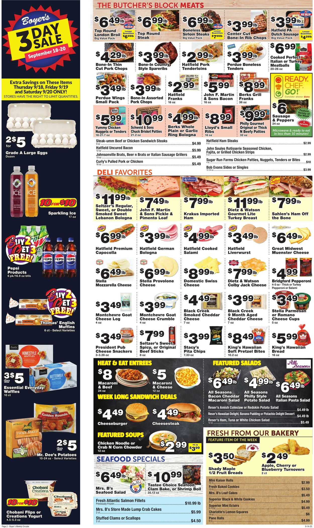 Weekly ad Boyer's 09/14/2025 - 09/20/2025