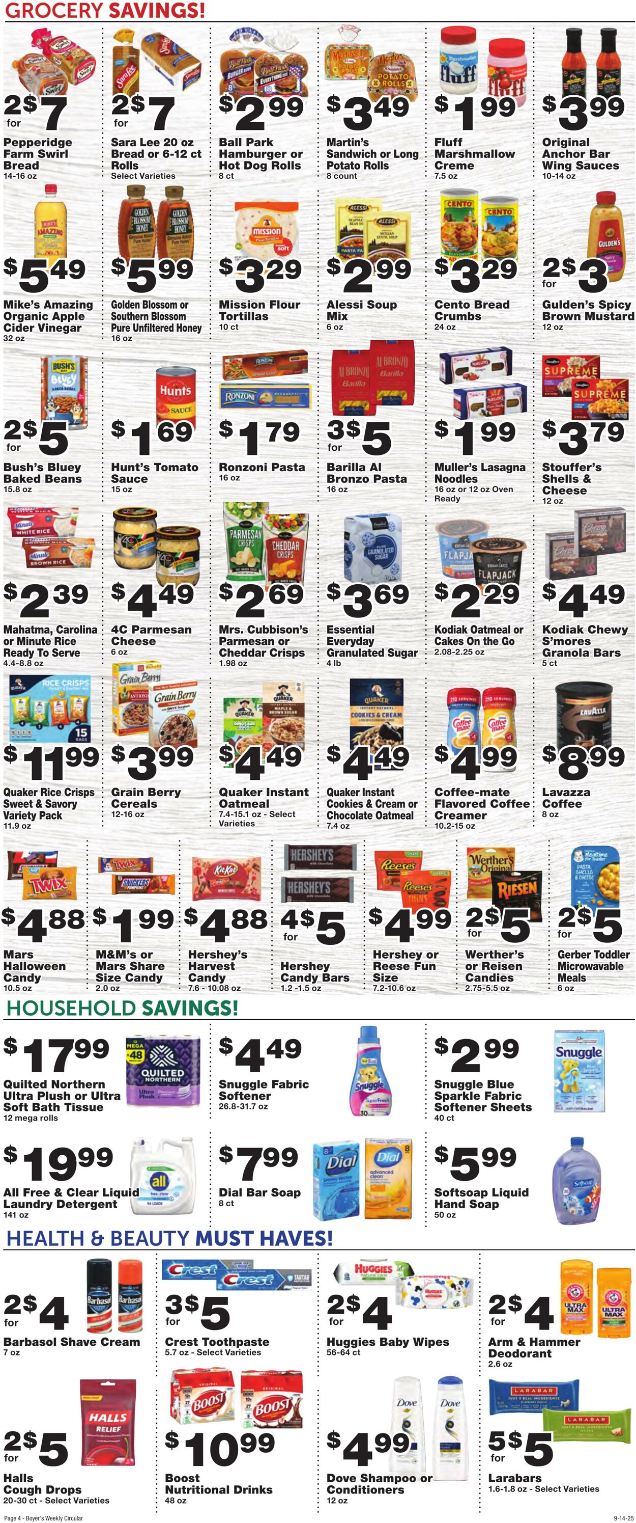 Weekly ad Boyer's 09/14/2025 - 09/20/2025