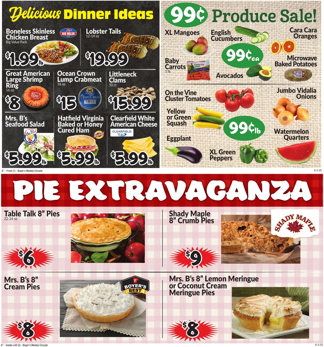 Weekly ad Boyer's 08/03/2025 - 08/09/2025