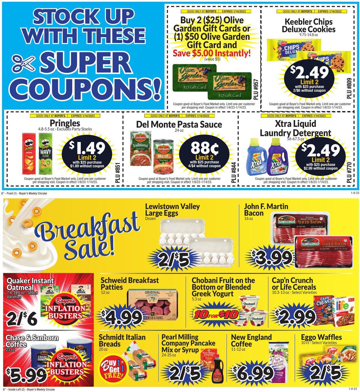 Weekly ad Boyer's 01/08/2023-01/14/2023