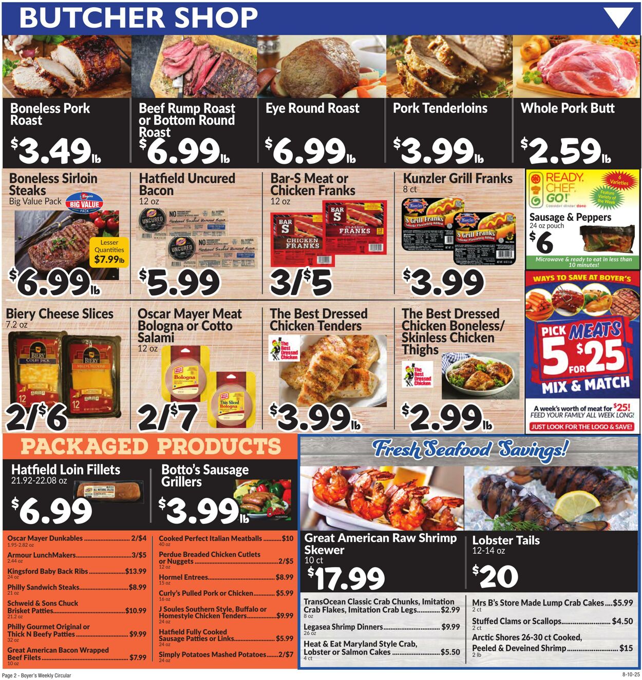 Weekly ad Boyer's 08/10/2025 - 08/16/2025