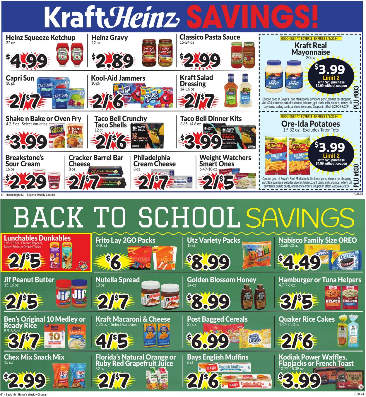 Weekly ad Boyer's 07/28/2024 - 08/03/2024