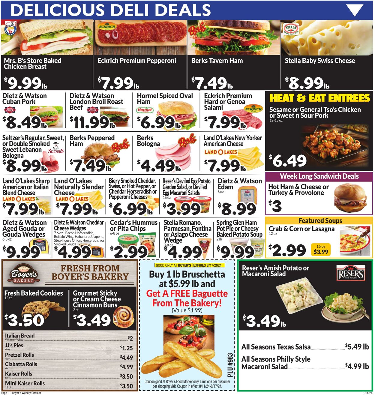 Weekly ad Boyer's 08/11/2024 - 08/17/2024