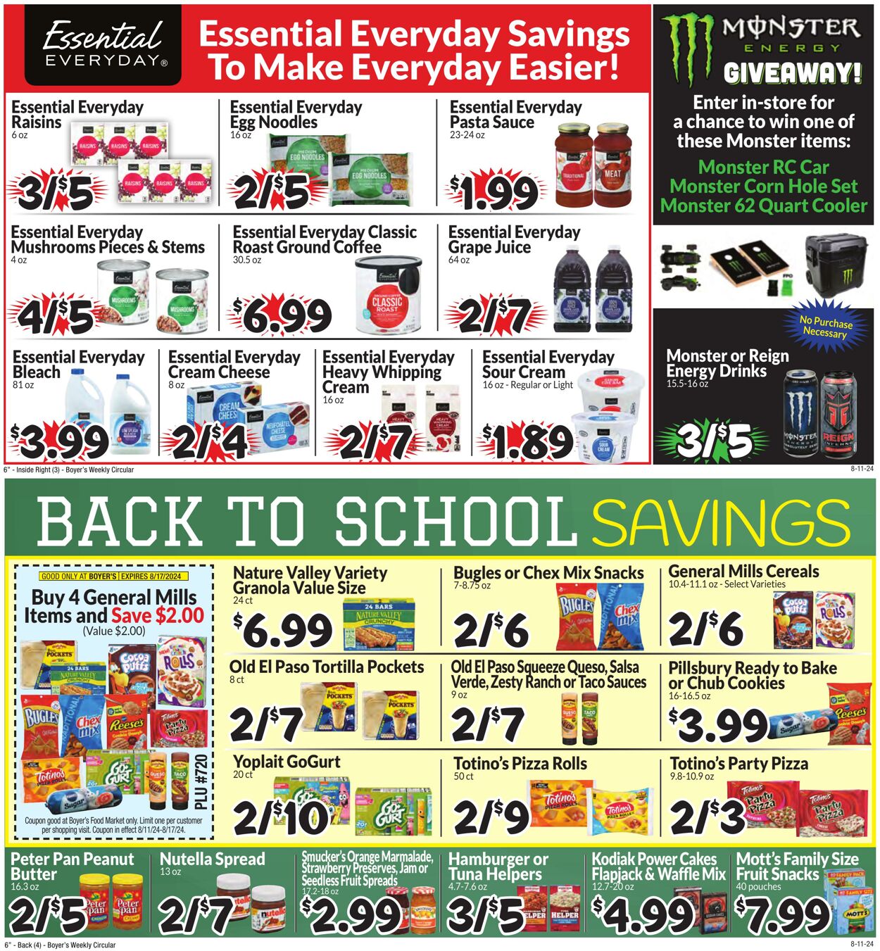 Weekly ad Boyer's 08/11/2024 - 08/17/2024