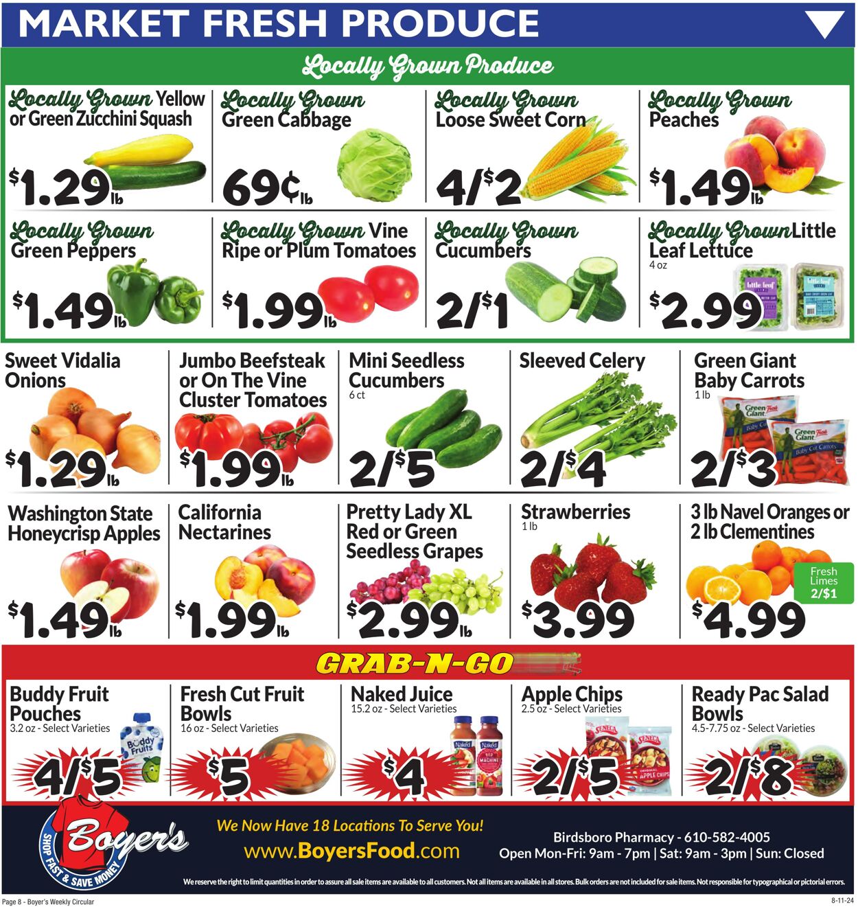 Weekly ad Boyer's 08/11/2024 - 08/17/2024