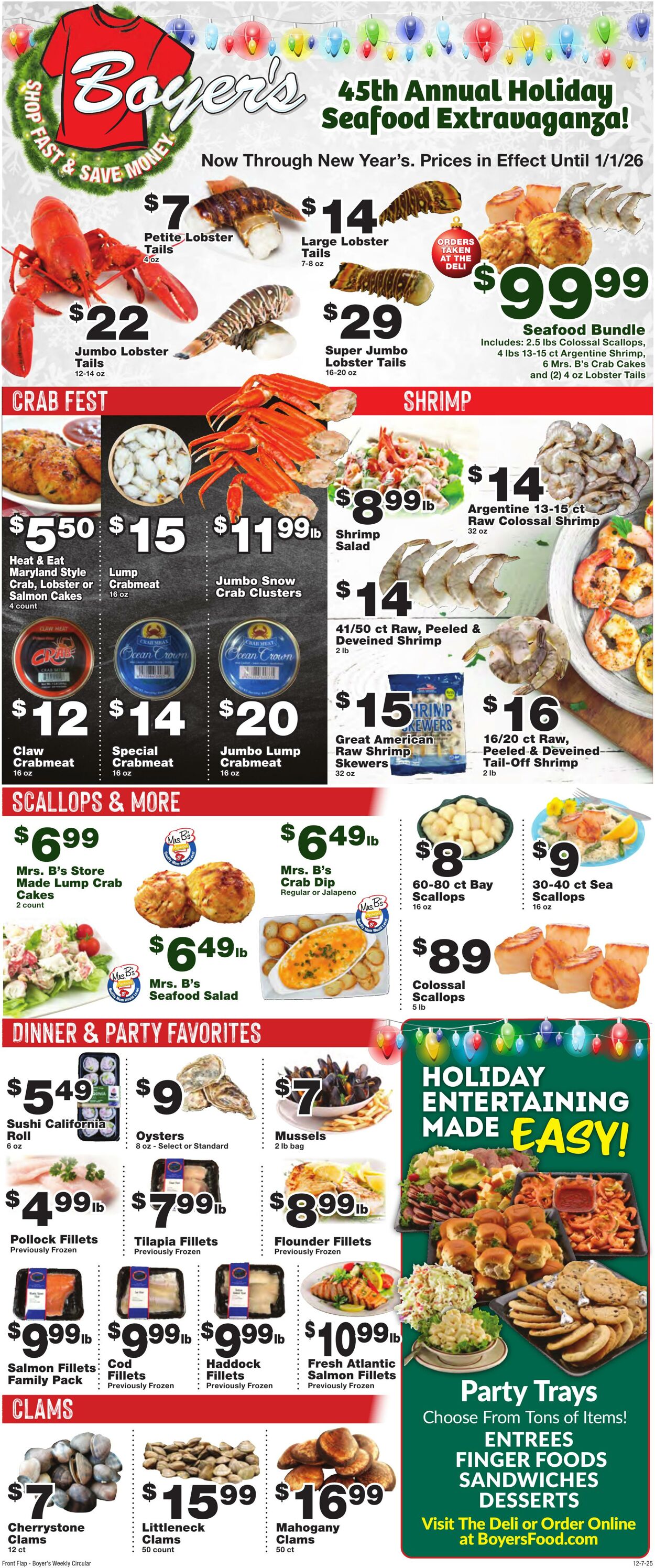 Weekly ad Boyer's 12/07/2025 - 12/13/2025