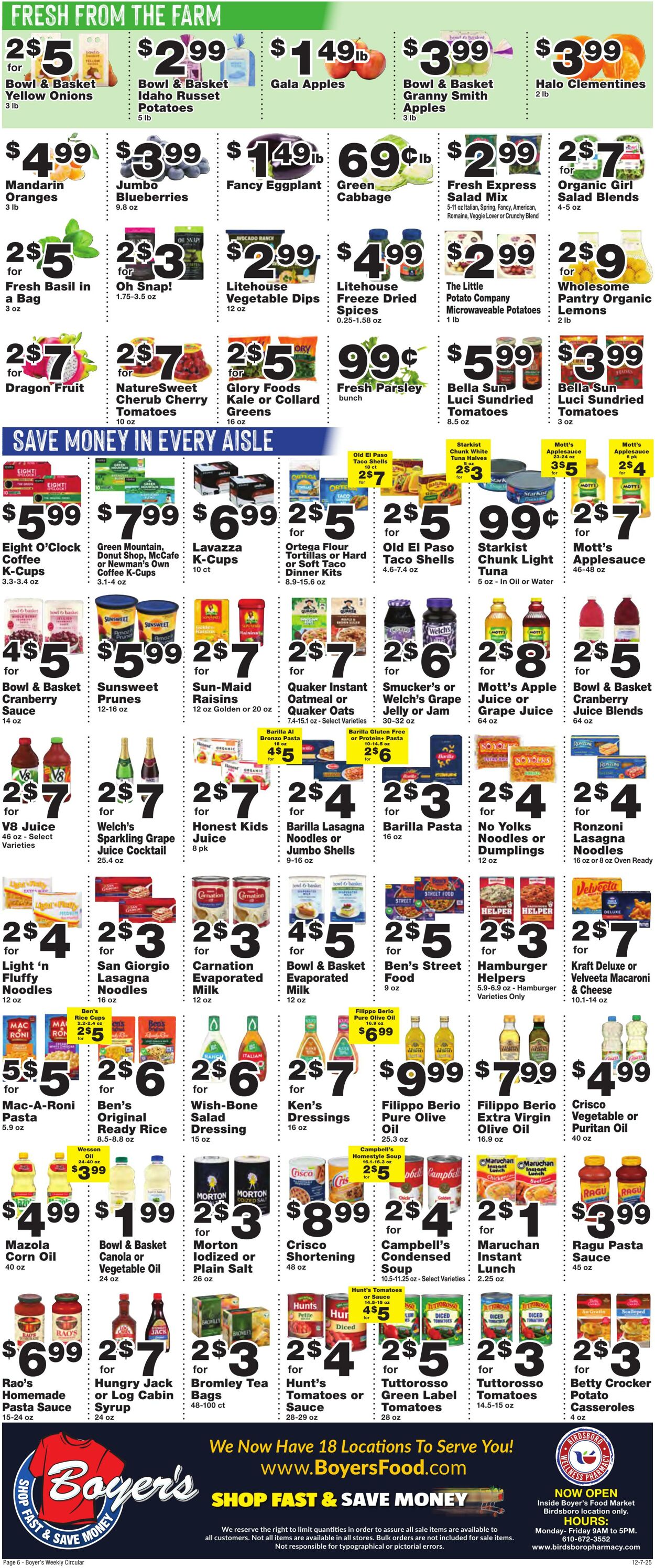 Weekly ad Boyer's 12/07/2025 - 12/13/2025