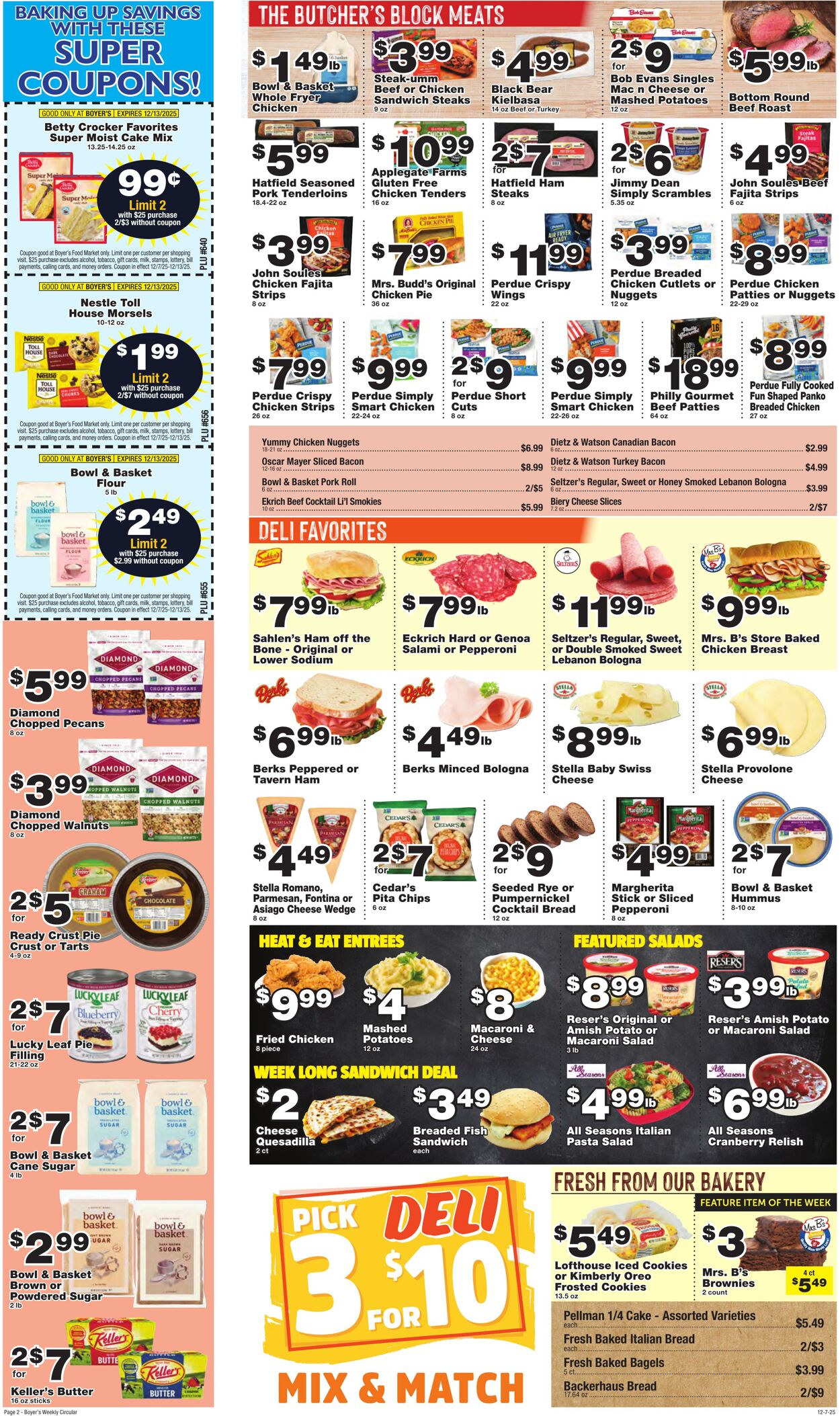 Weekly ad Boyer's 12/07/2025 - 12/13/2025