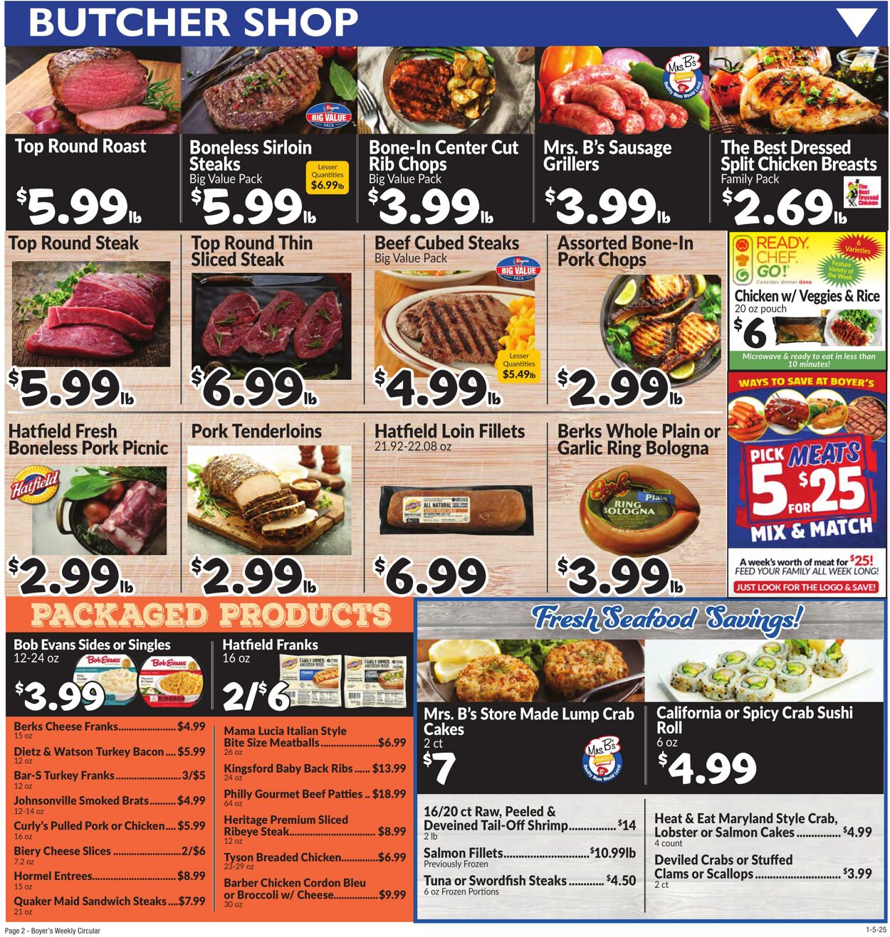 Weekly ad Boyer's 01/05/2025 - 01/11/2025