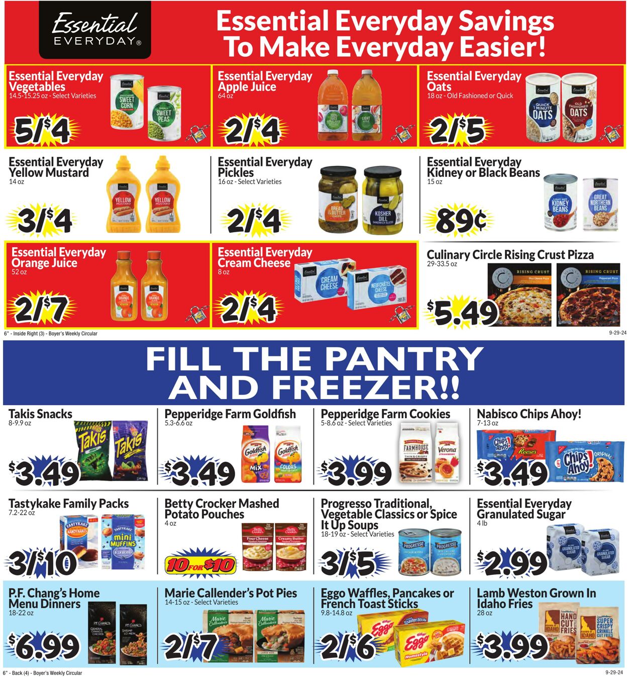 Weekly ad Boyer's 09/29/2024 - 10/05/2024