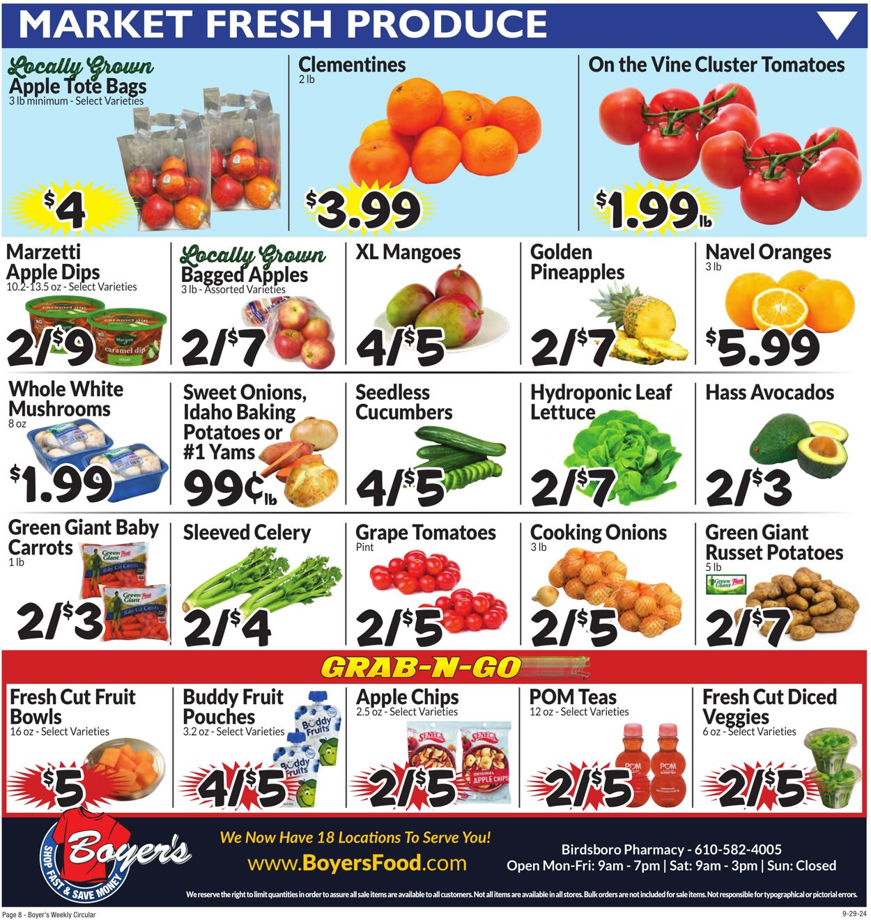 Weekly ad Boyer's 09/29/2024 - 10/05/2024