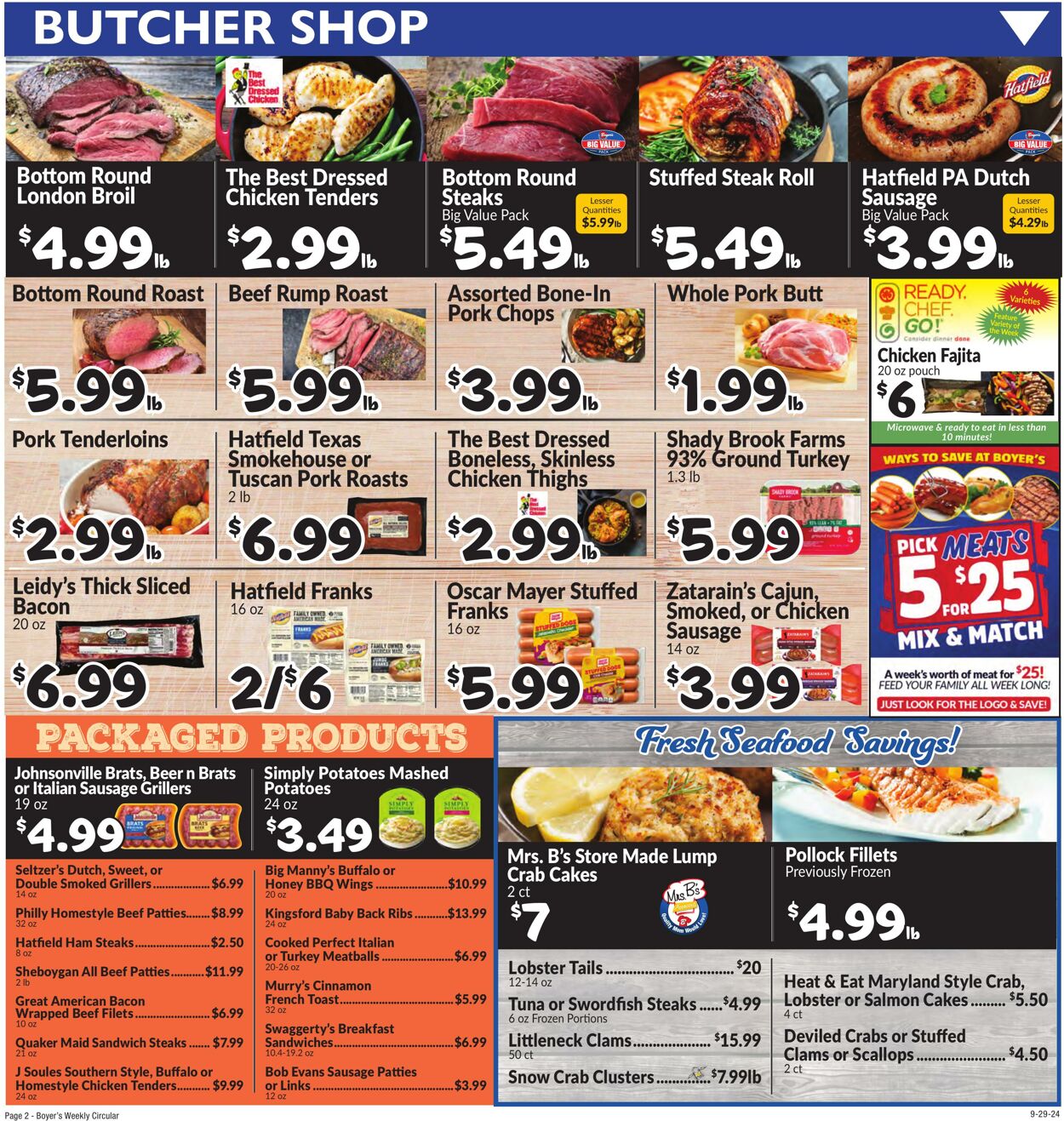 Weekly ad Boyer's 09/29/2024 - 10/05/2024