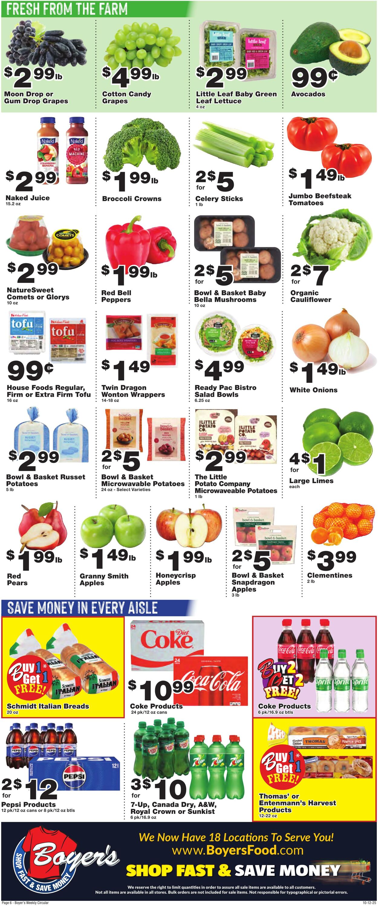 Weekly ad Boyer's 10/12/2025 - 10/18/2025