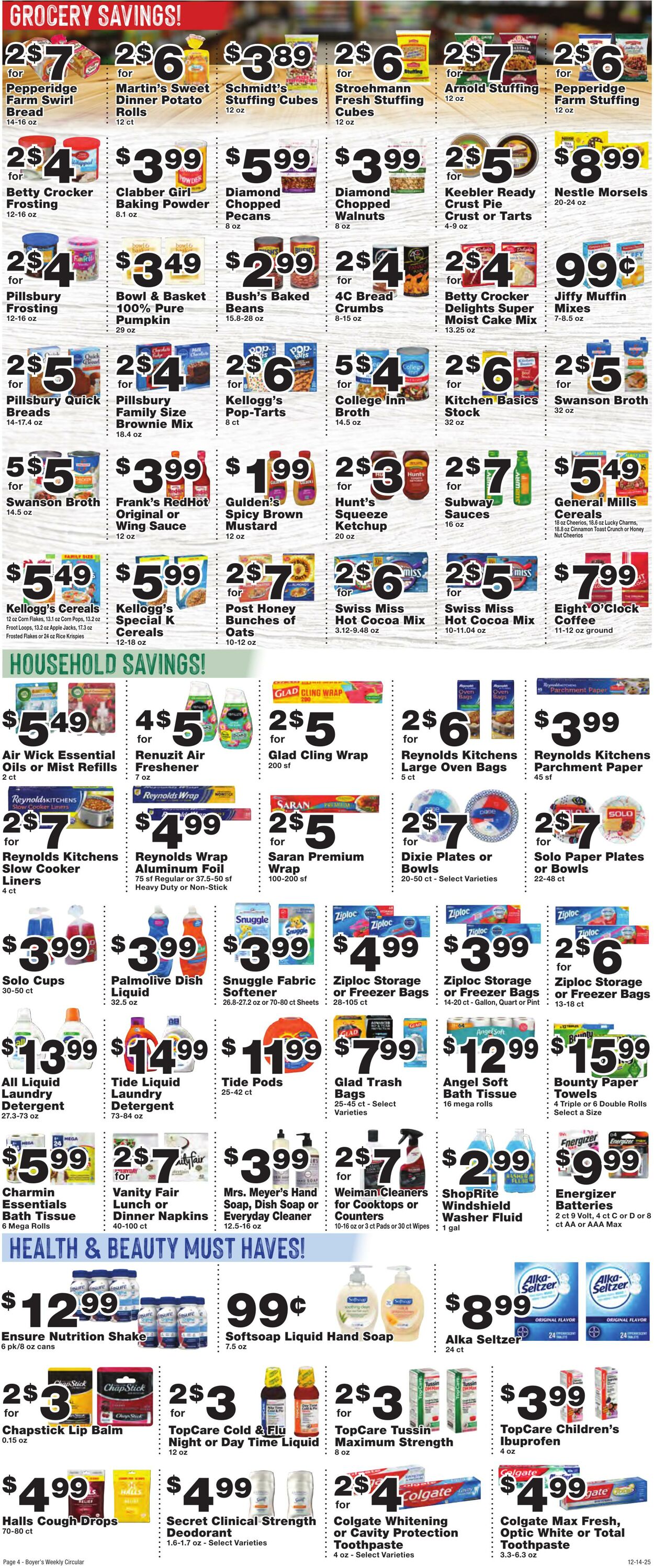 Weekly ad Boyer's 12/14/2025 - 12/20/2025