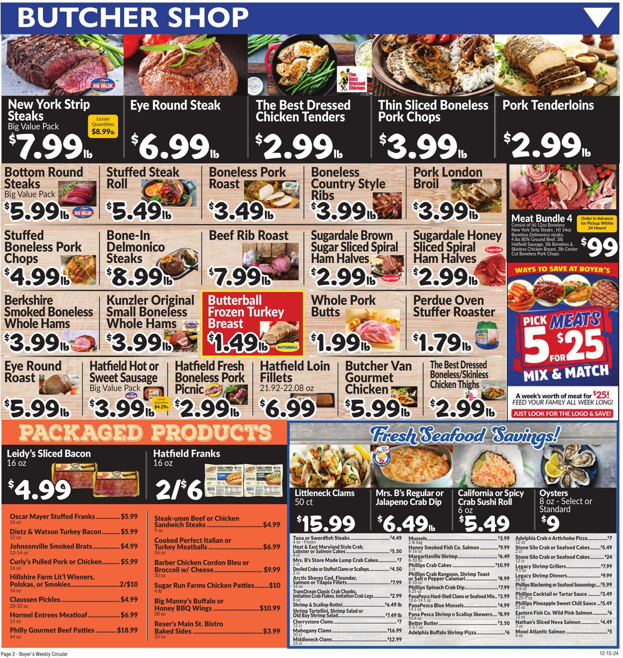 Weekly ad Boyer's 12/15/2024 - 12/21/2024