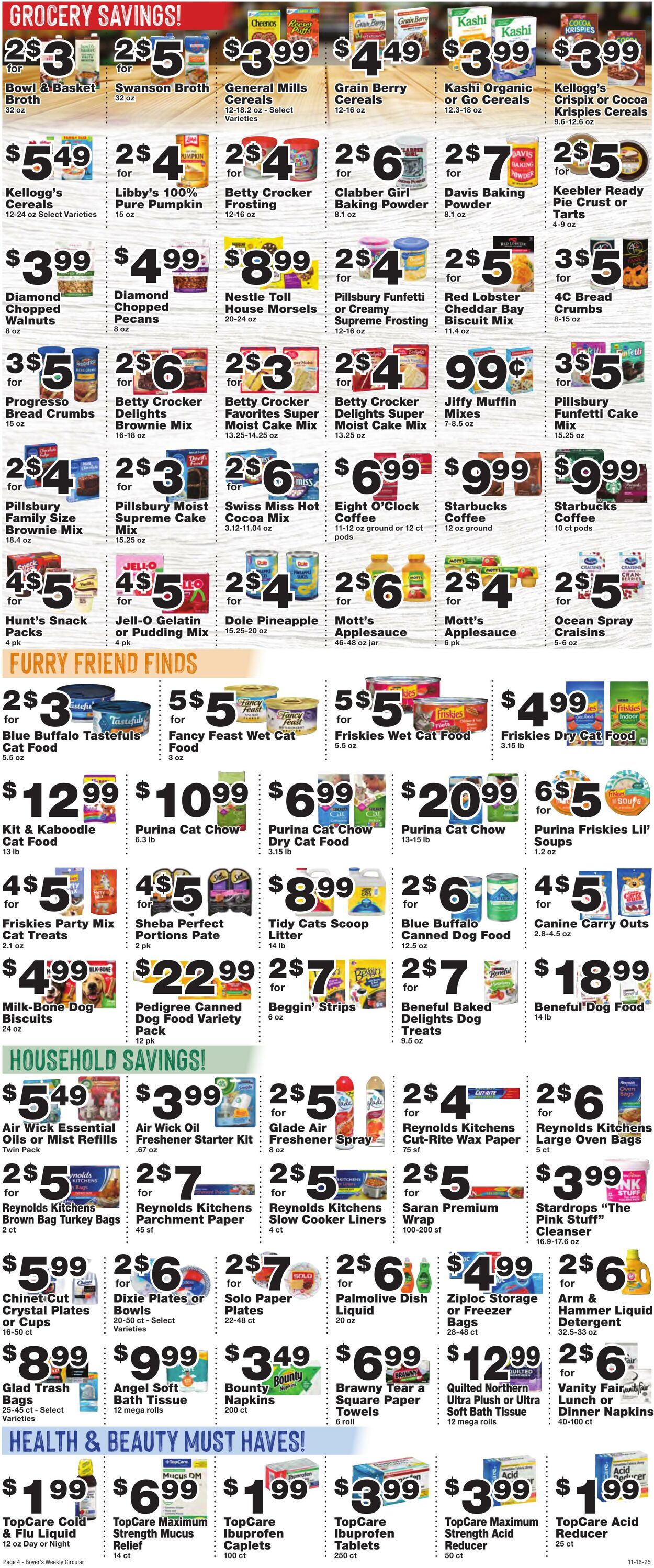 Weekly ad Boyer's 11/16/2025 - 11/22/2025