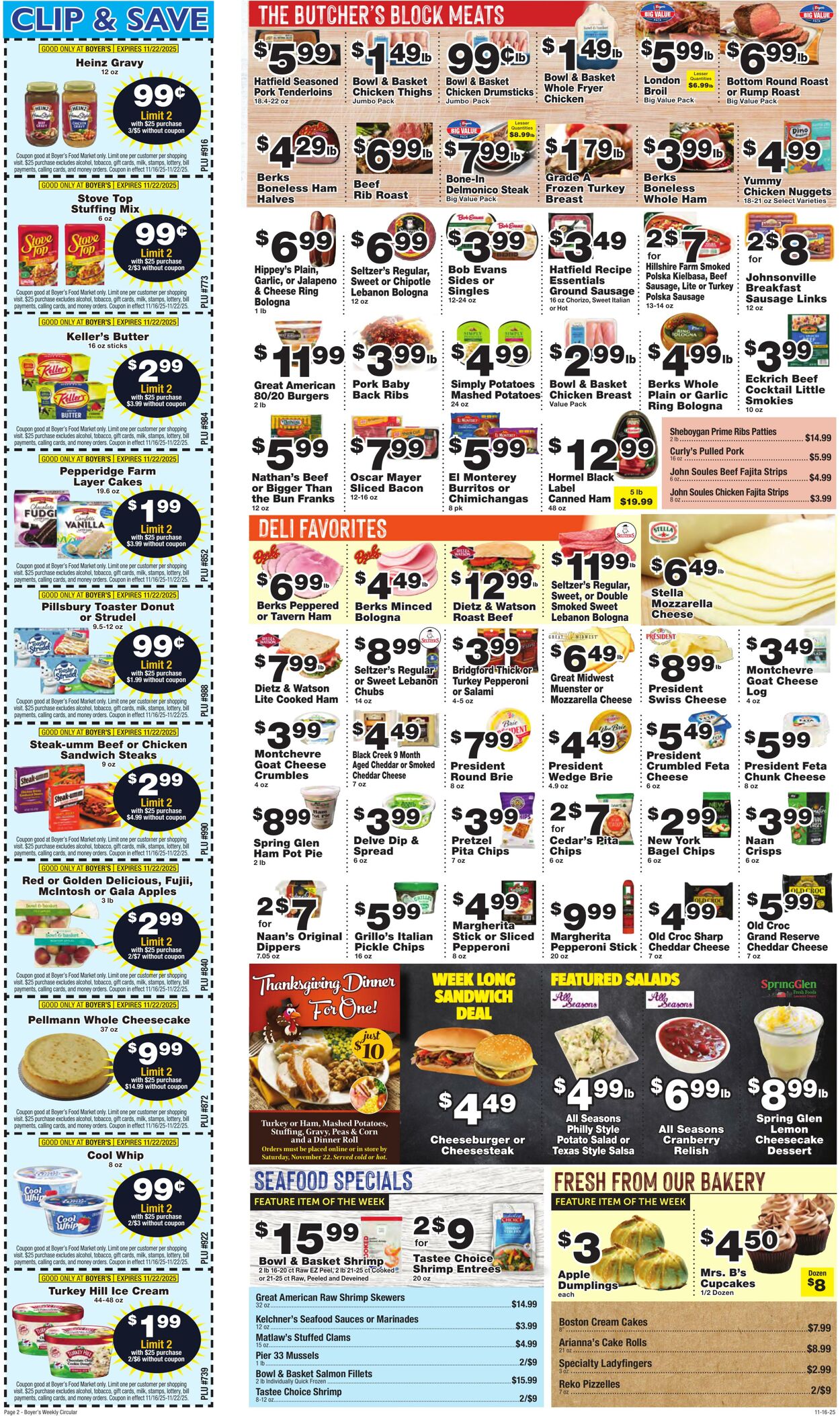 Weekly ad Boyer's 11/16/2025 - 11/22/2025