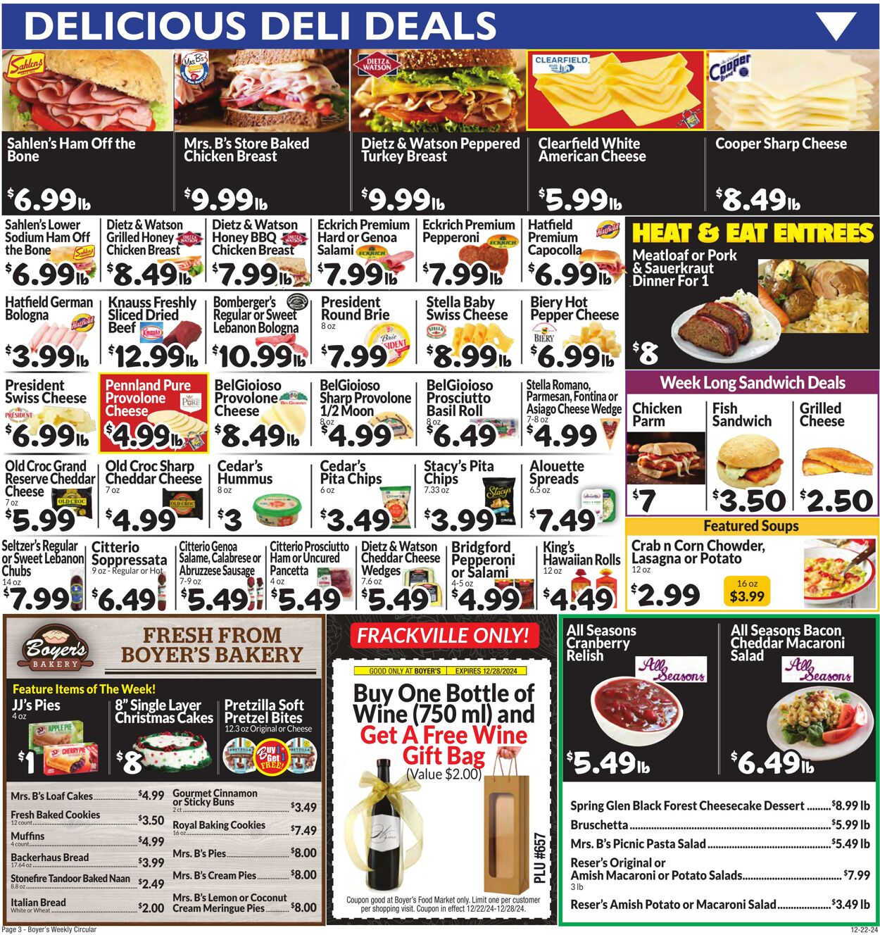 Weekly ad Boyer's 12/22/2024 - 12/28/2024