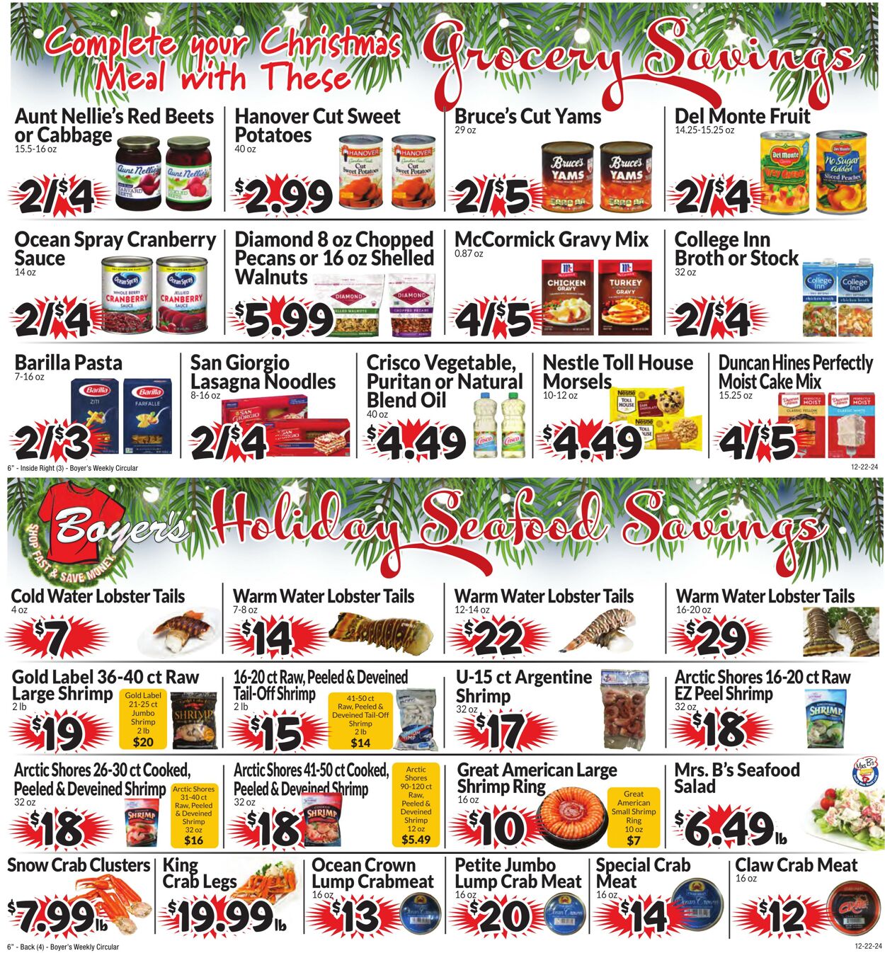 Weekly ad Boyer's 12/22/2024 - 12/28/2024