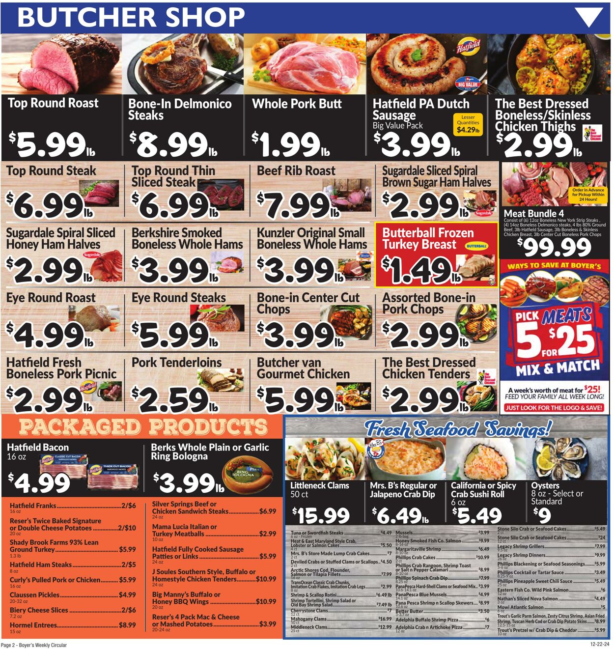 Weekly ad Boyer's 12/22/2024 - 12/28/2024