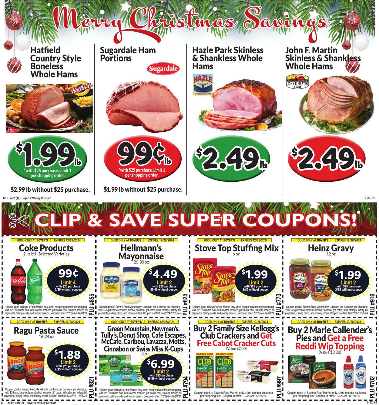 Boyer's Promotional weekly ads