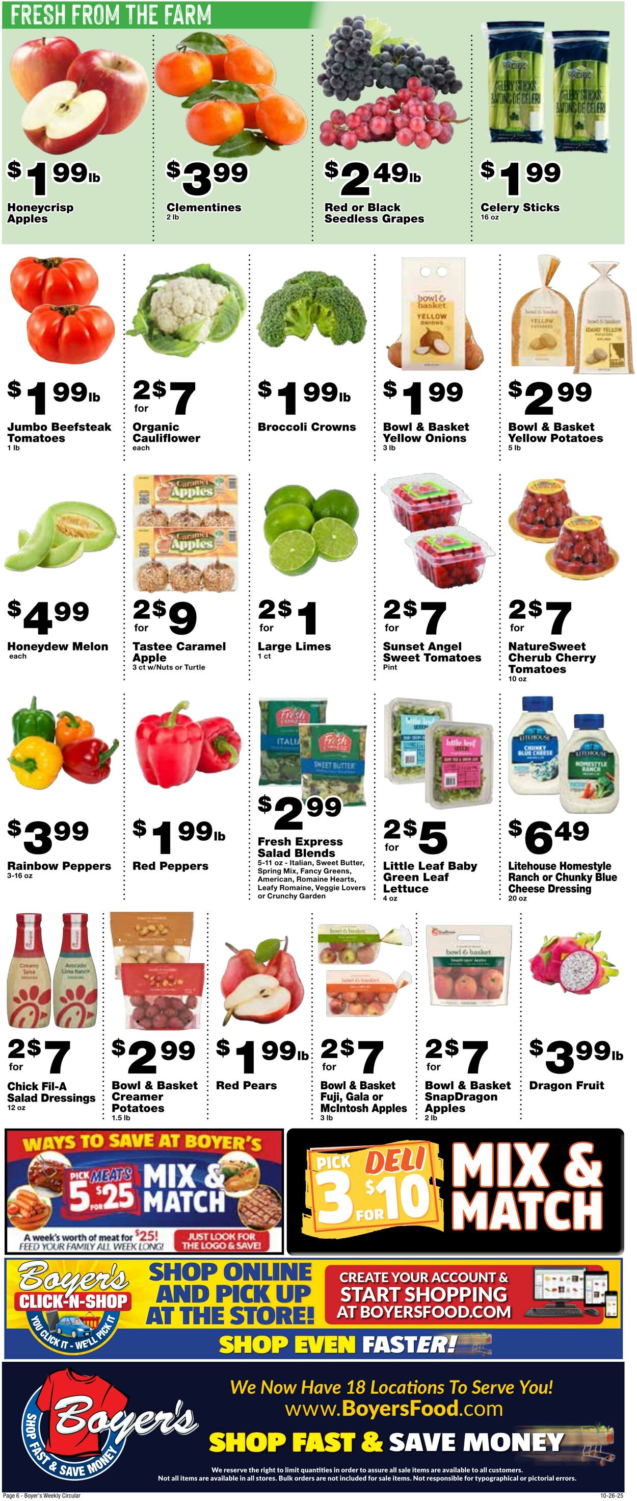 Weekly ad Boyer's 10/26/2025 - 11/01/2025
