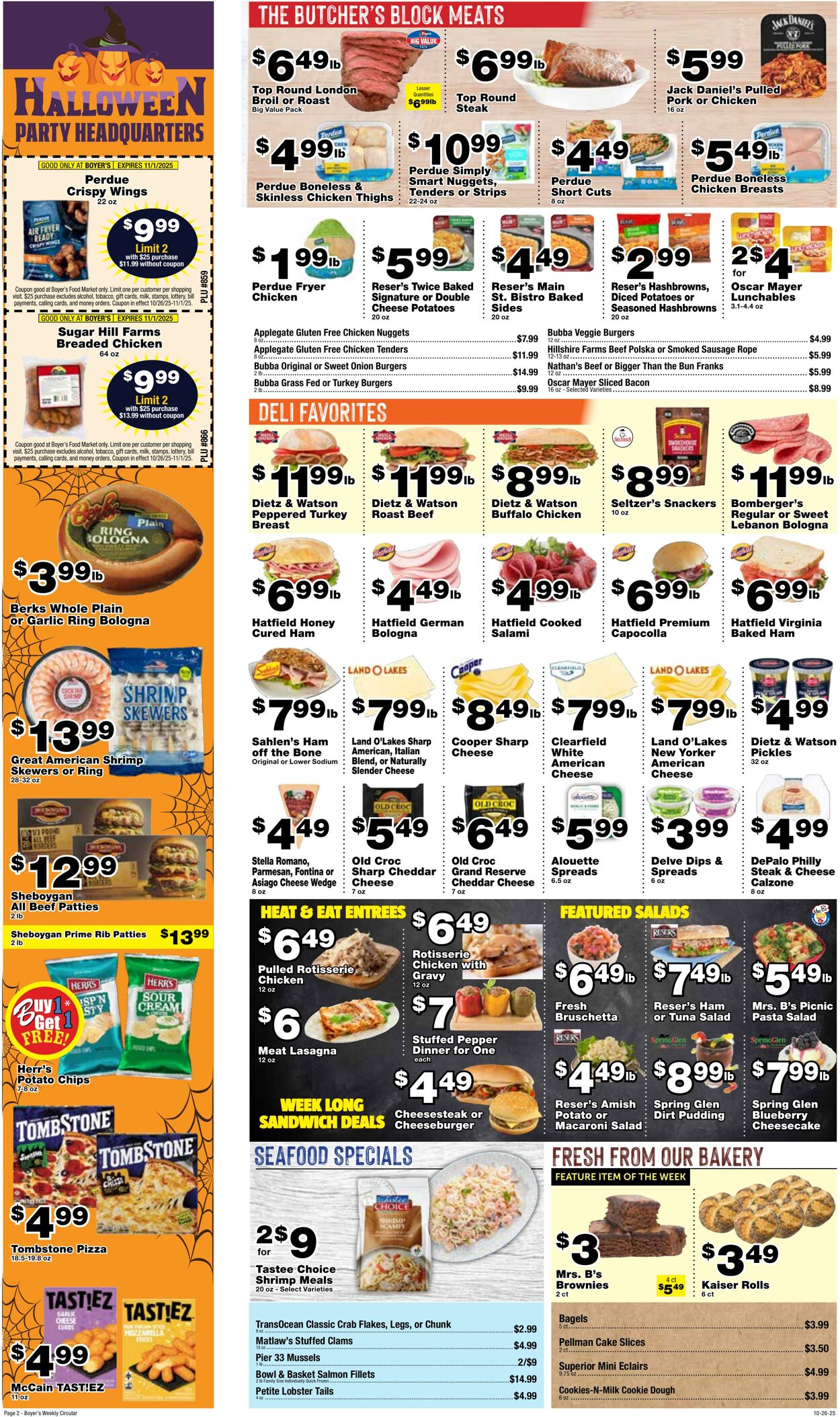 Weekly ad Boyer's 10/26/2025 - 11/01/2025